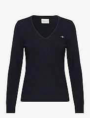 GANT - EXTRAFINE V-NECK - pullover - evening blue - 0