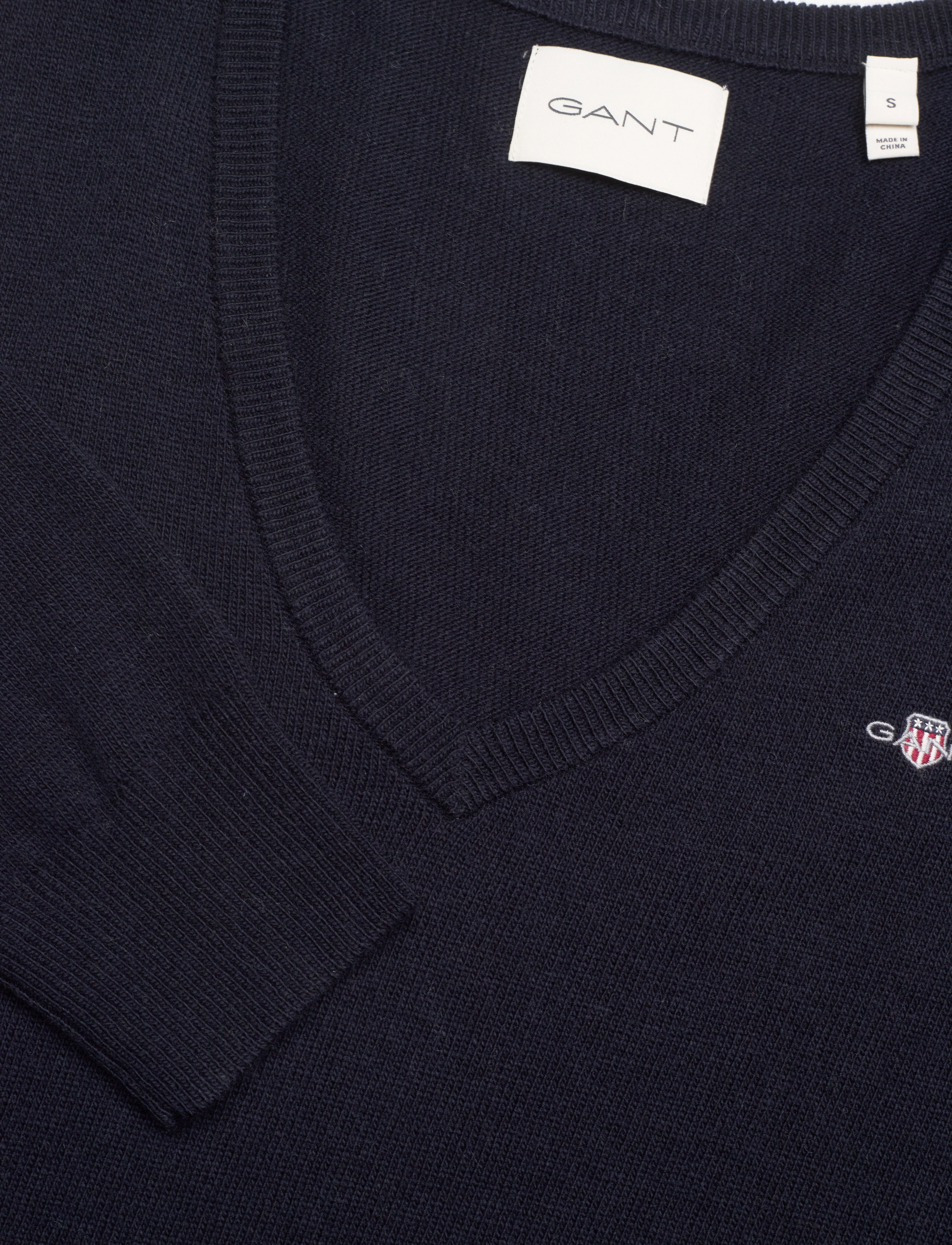 GANT - EXTRAFINE V-NECK - evening blue - 2