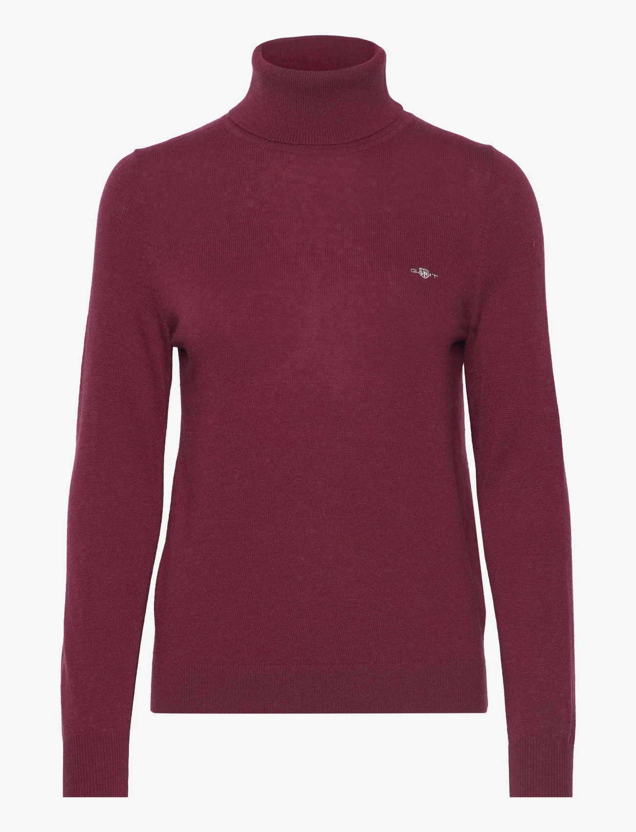 GANT - EXTRAFINE ROLLNECK - poolopaidat - plumped red - 0