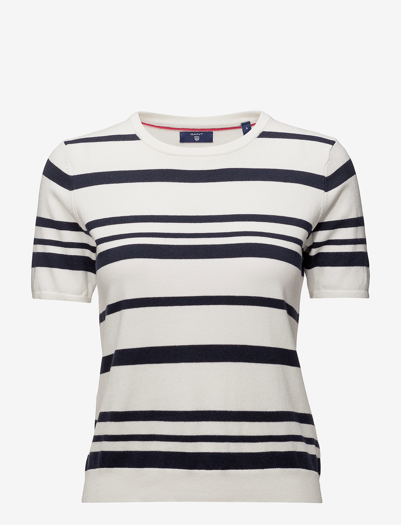 GANT - O1. BRETON STRIPE TOP - eggshell - 0