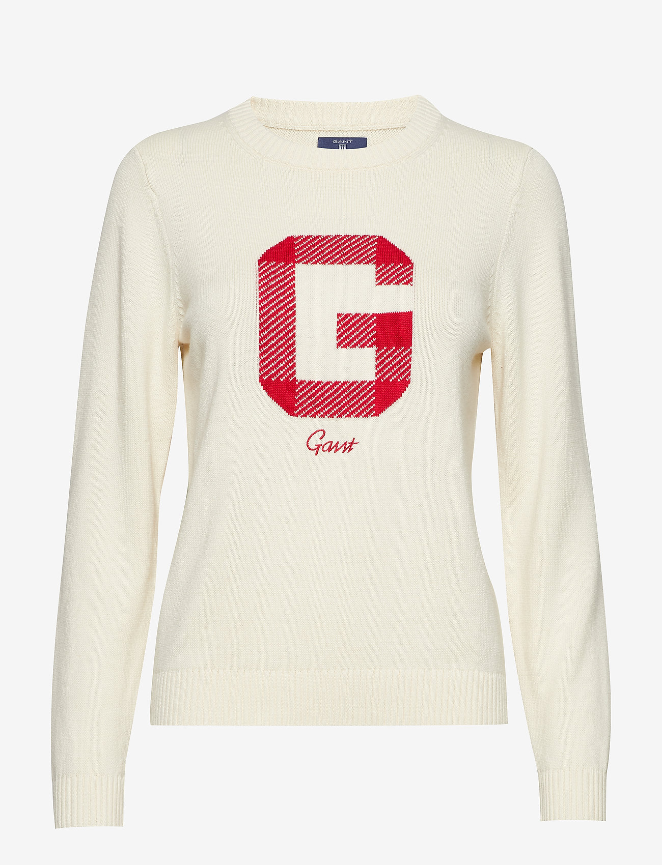 GANT - O2. G LOGO CREW - cream - 0