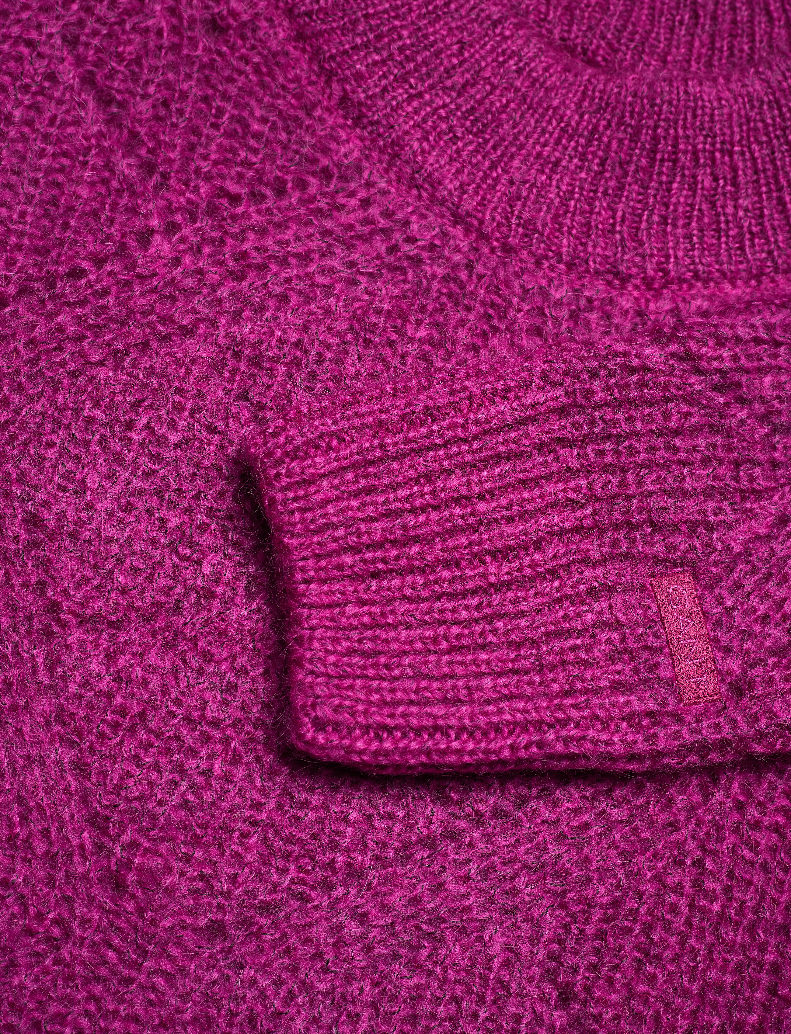 GANT - D2. WOOL MOHAIR POINTELLE CREW - orchid purple - 2