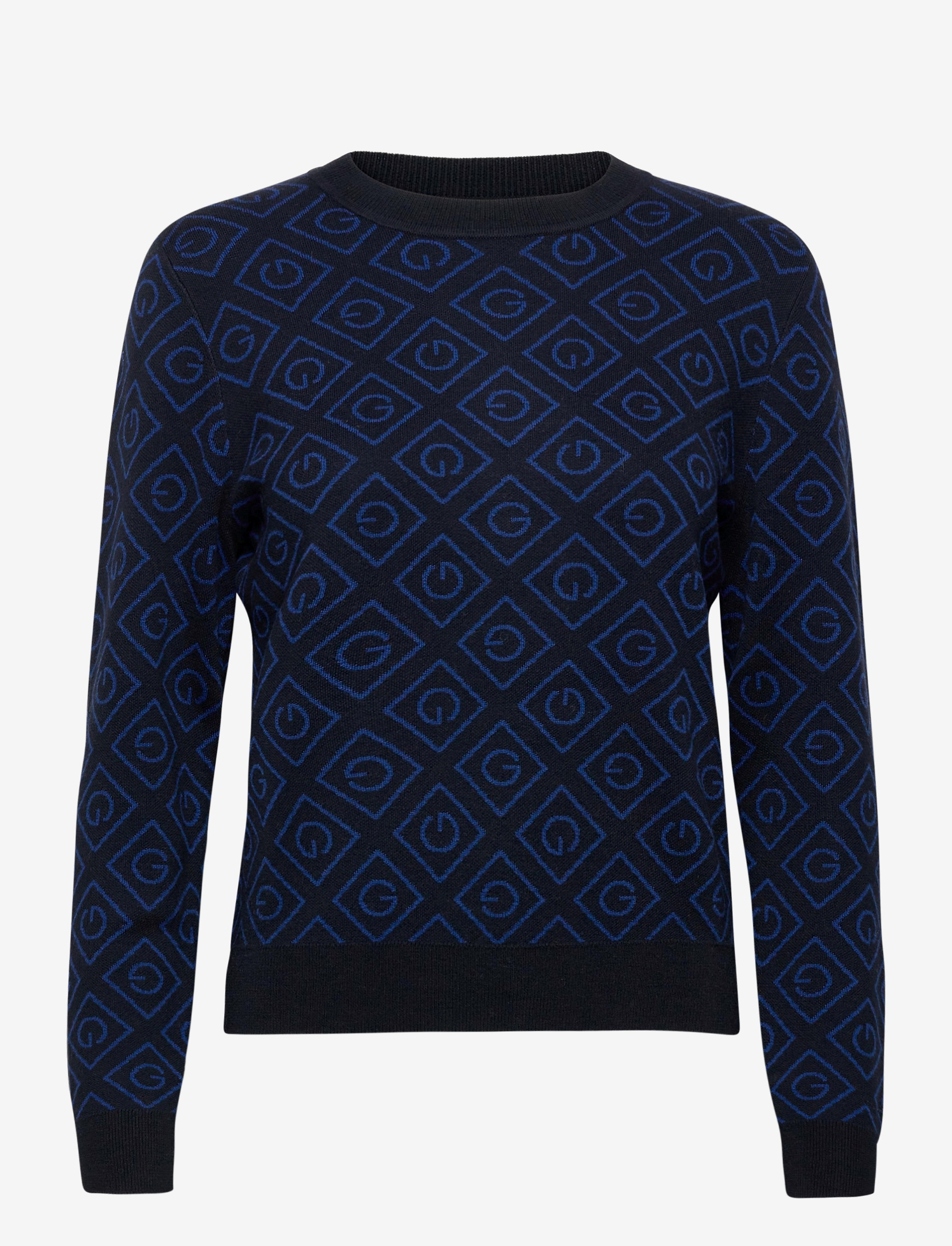 GANT - D1. ICON G INTARSIA CREW - evening blue - 0