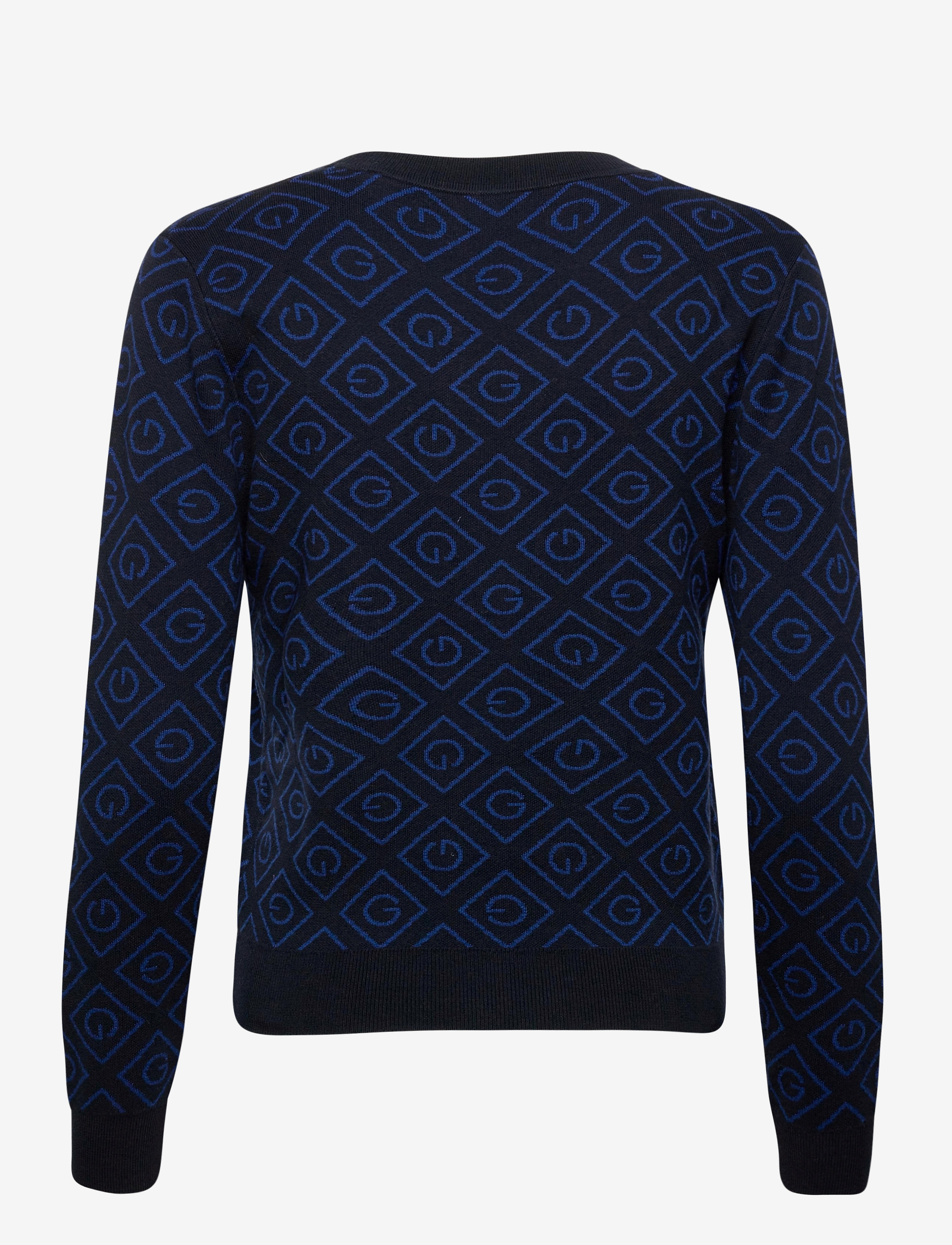 GANT - D1. ICON G INTARSIA CREW - evening blue - 1