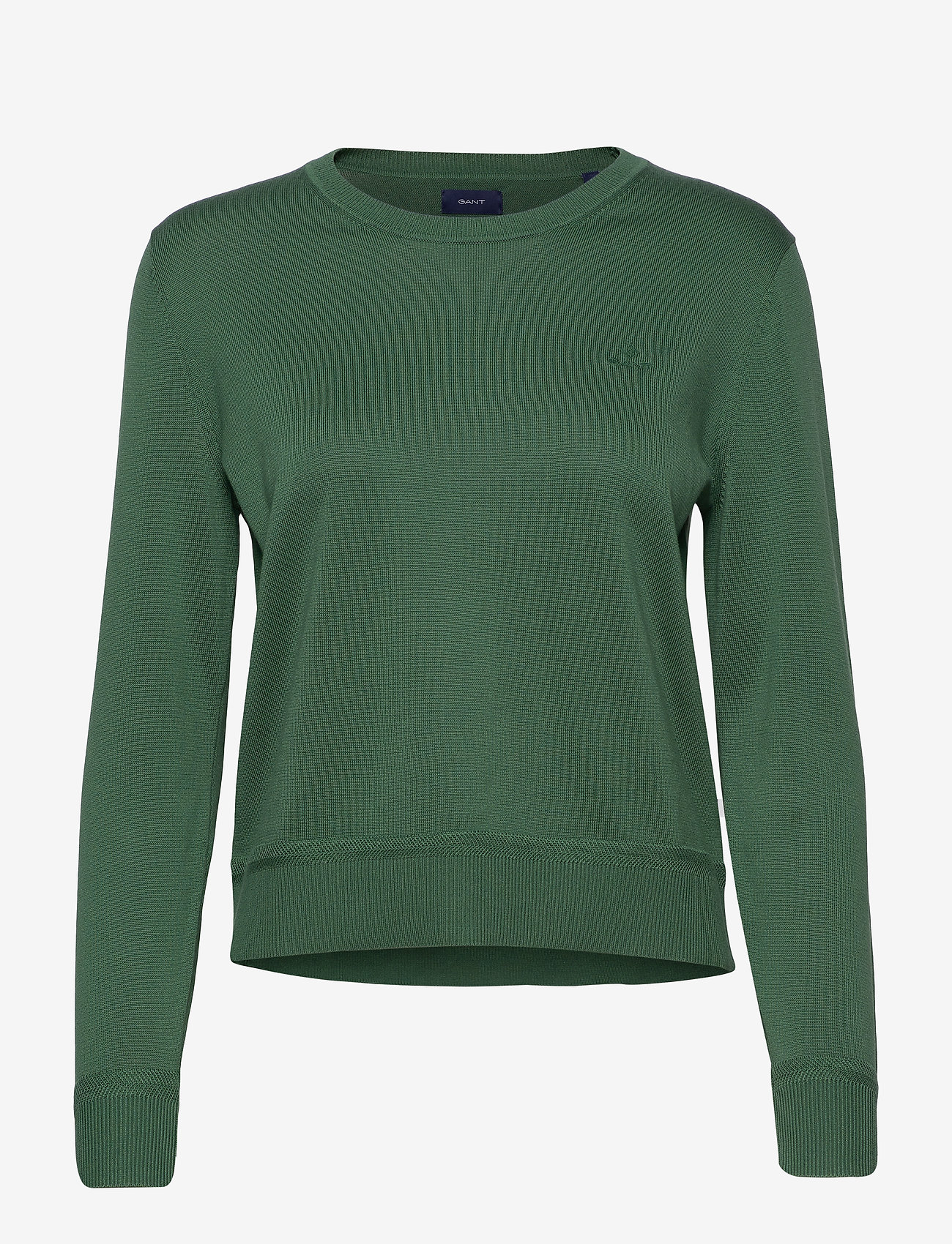 GANT - LIGHT COTTON C-NECK - leaf green - 0
