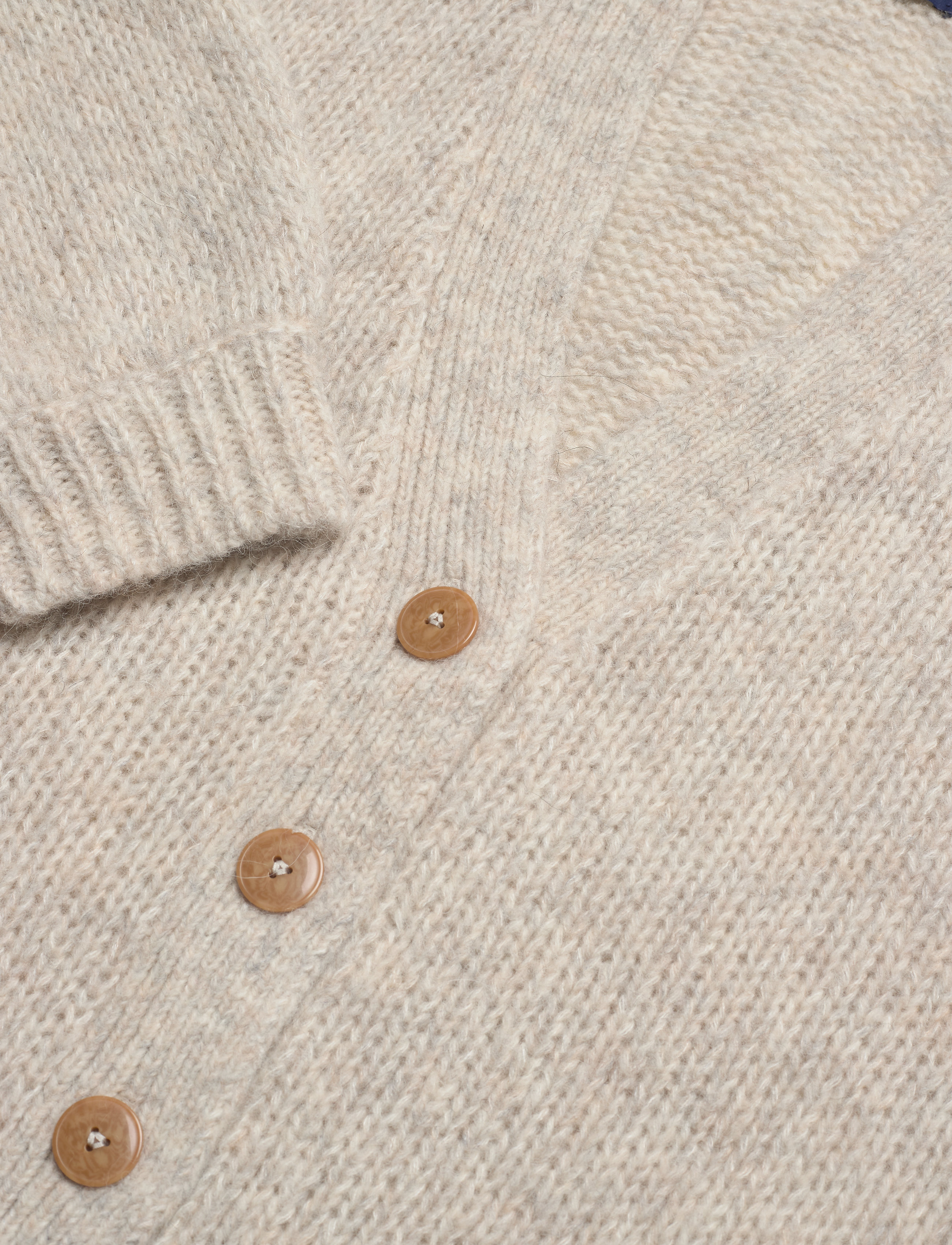 GANT - D1. MULTI YARN CARDIGAN - cream - 2