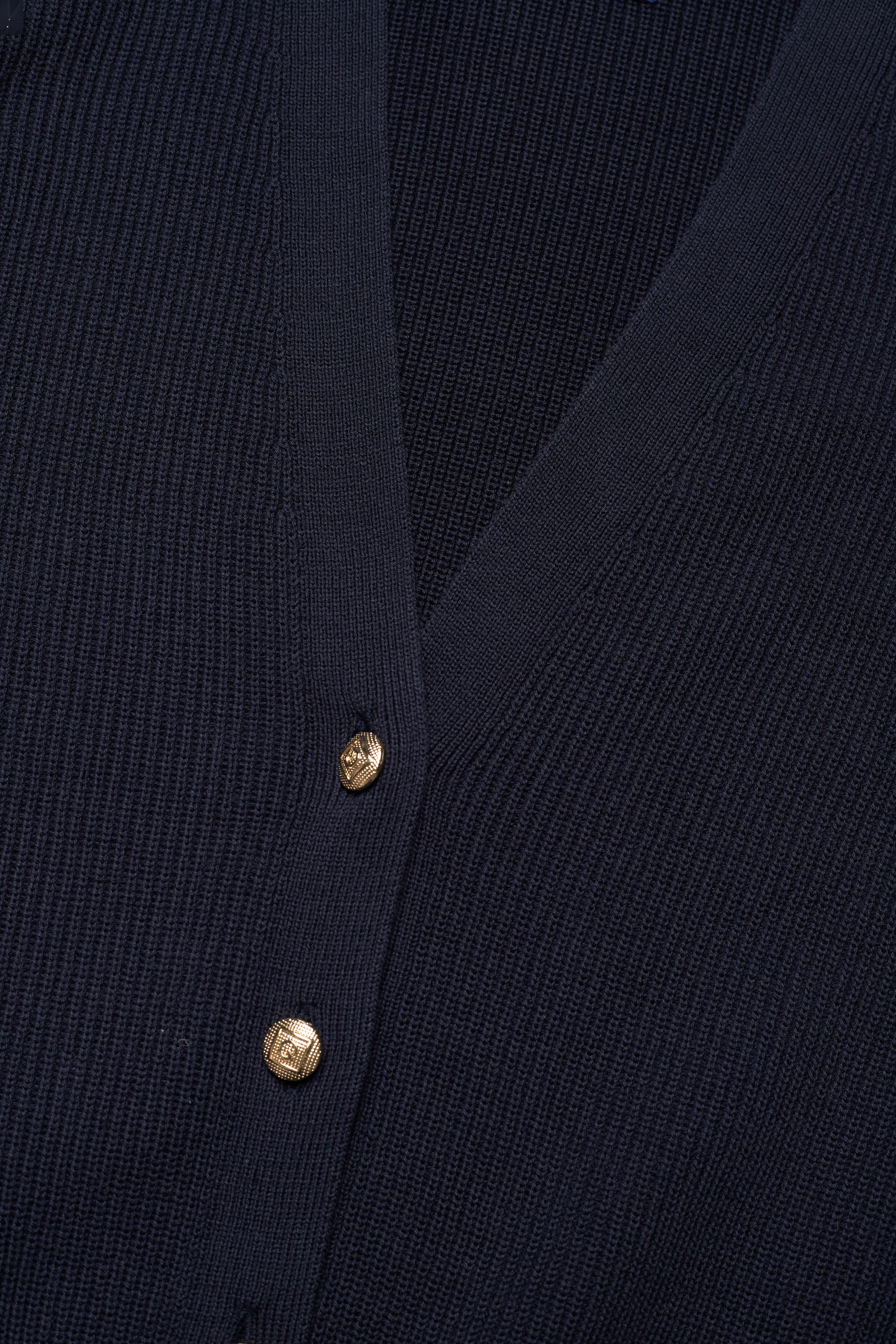 GANT - D2. RIB COTTON CARDIGAN - evening blue - 2