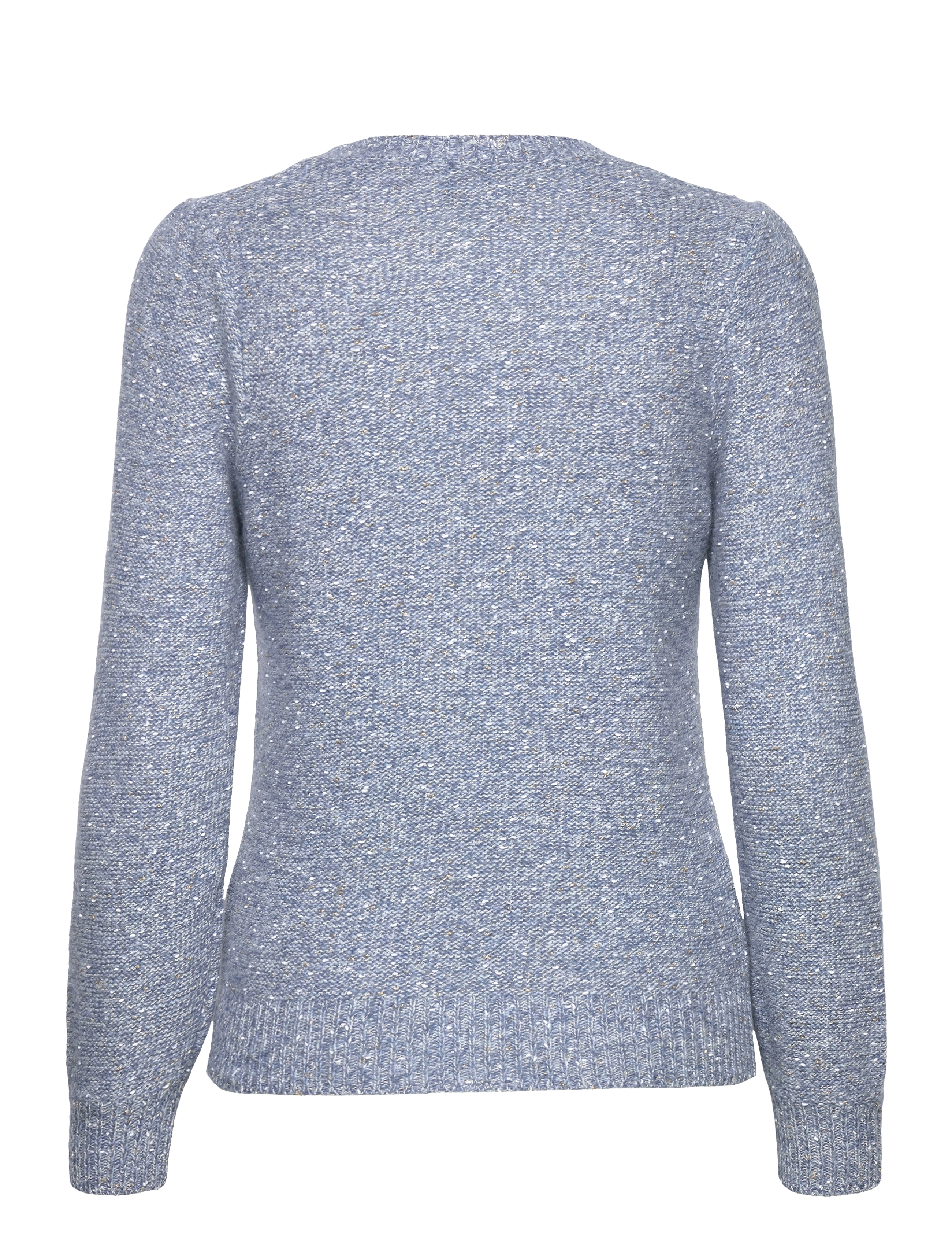 GANT - D2. SPARKLING C-NECK - lt blue melange - 1