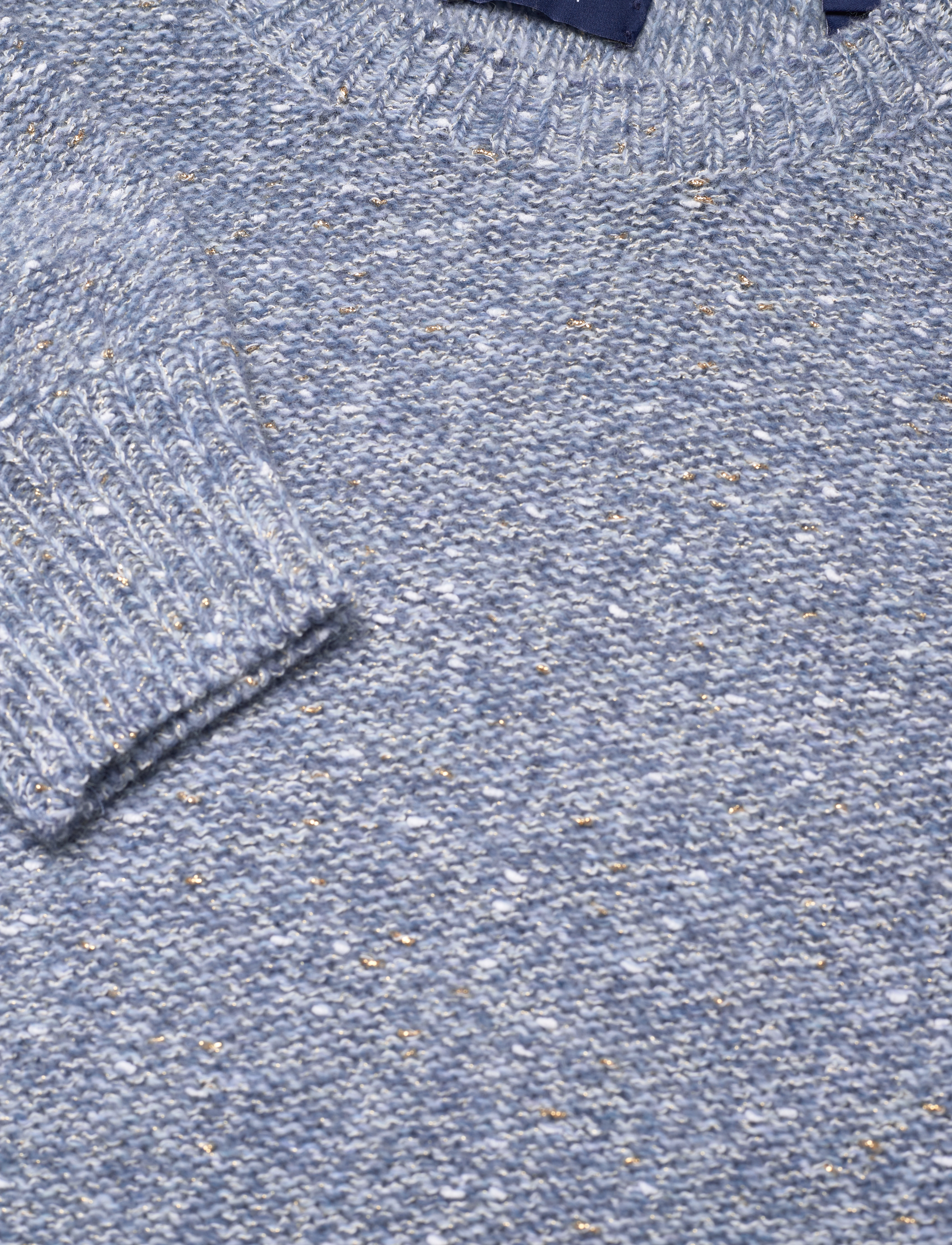 GANT - D2. SPARKLING C-NECK - lt blue melange - 2