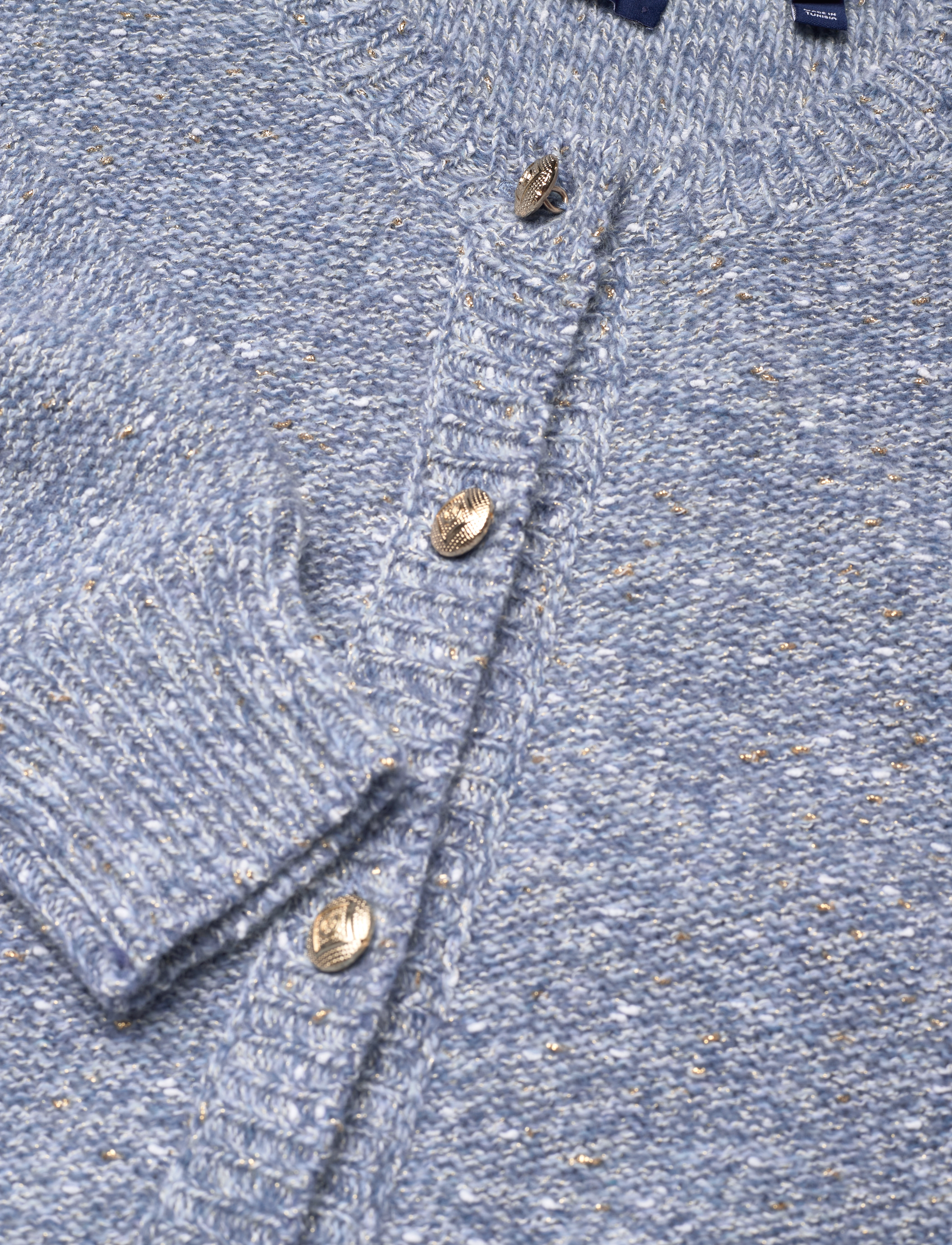 GANT - D2. SPARKLING C-NECK CARDIGAN - lt blue melange - 2