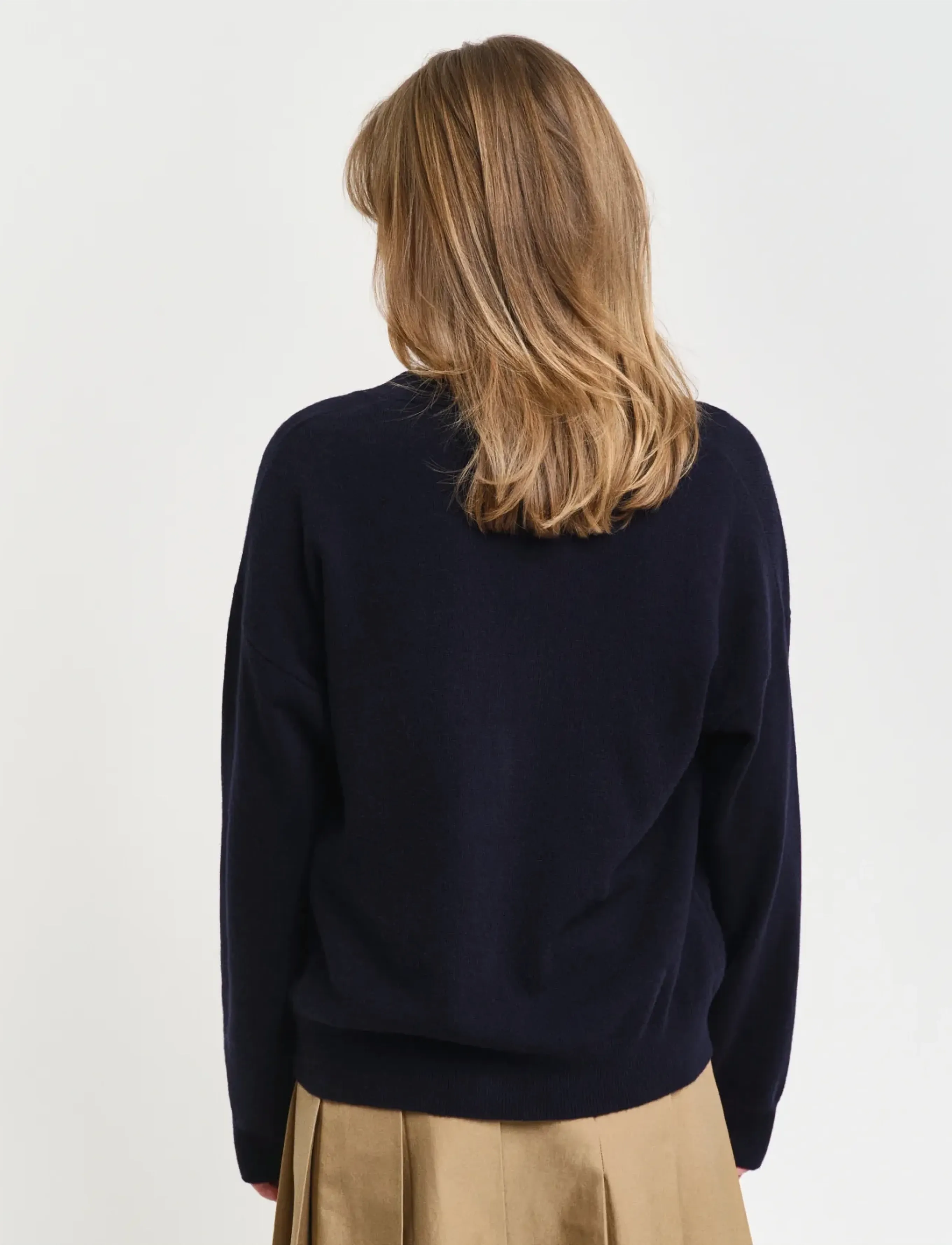 Gant - SUPERFINE LAMBSWOOL CARDIGAN - cardigans - evening blue - 3