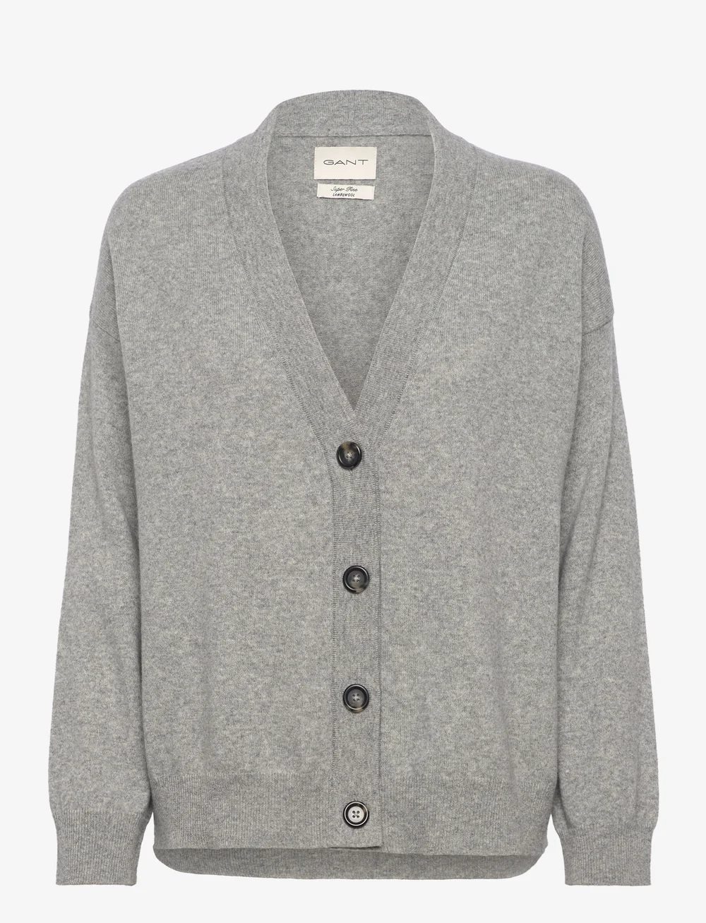 GANT Superfine Lambswool Cardigan Cardigans Boozt