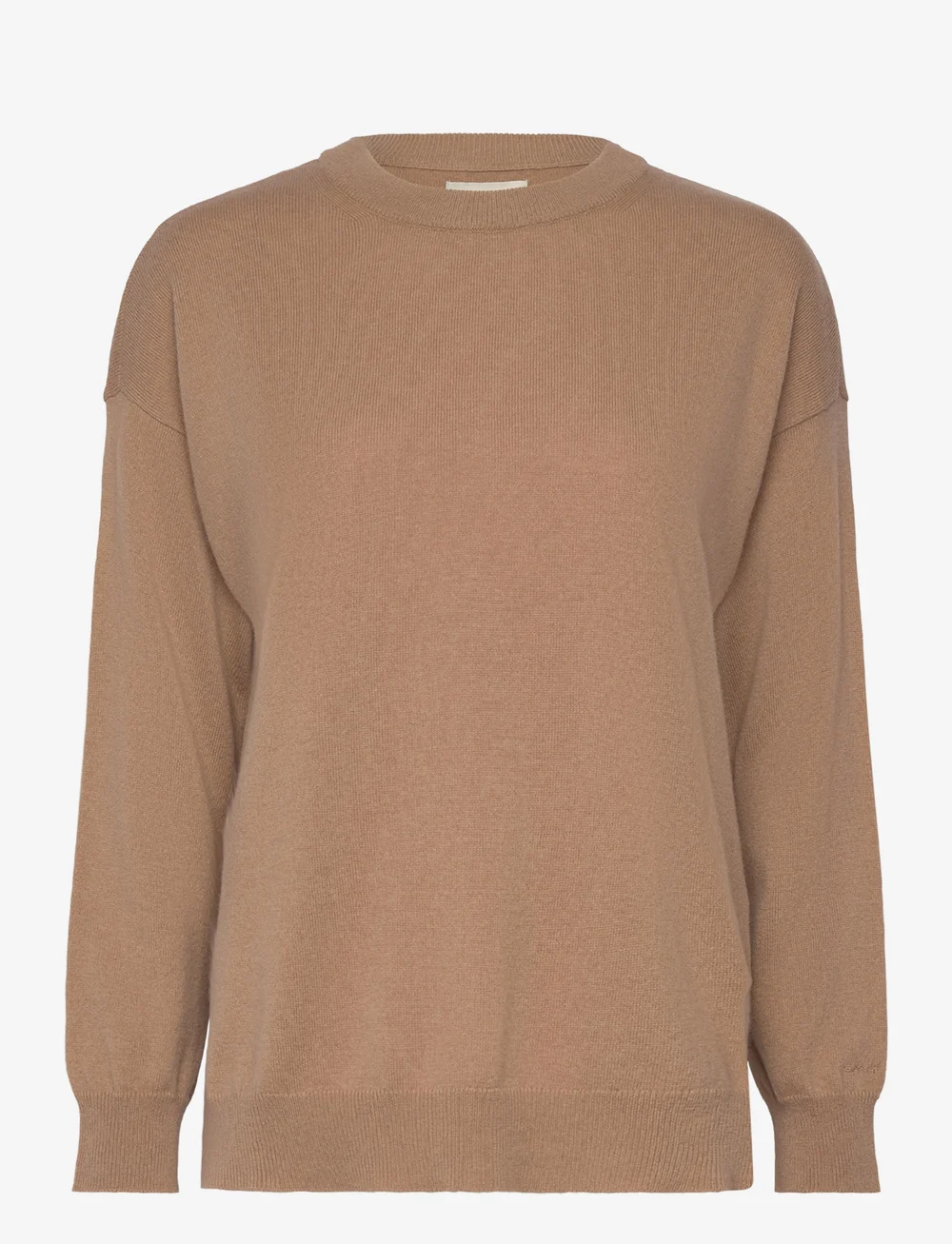 GANT - SUPERFINE LAMBSWOOL C-NECK - stickade tröjor - caramel beige - 1