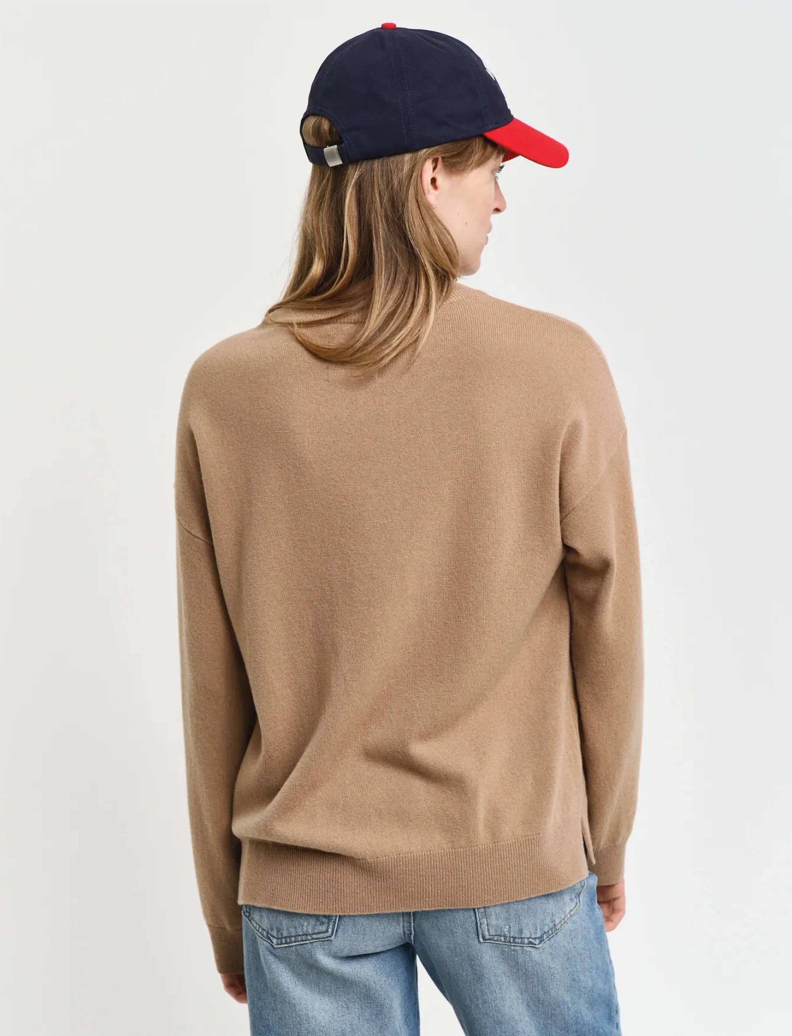 Gant - SUPERFINE LAMBSWOOL C-NECK - sviitrid - caramel beige - 3