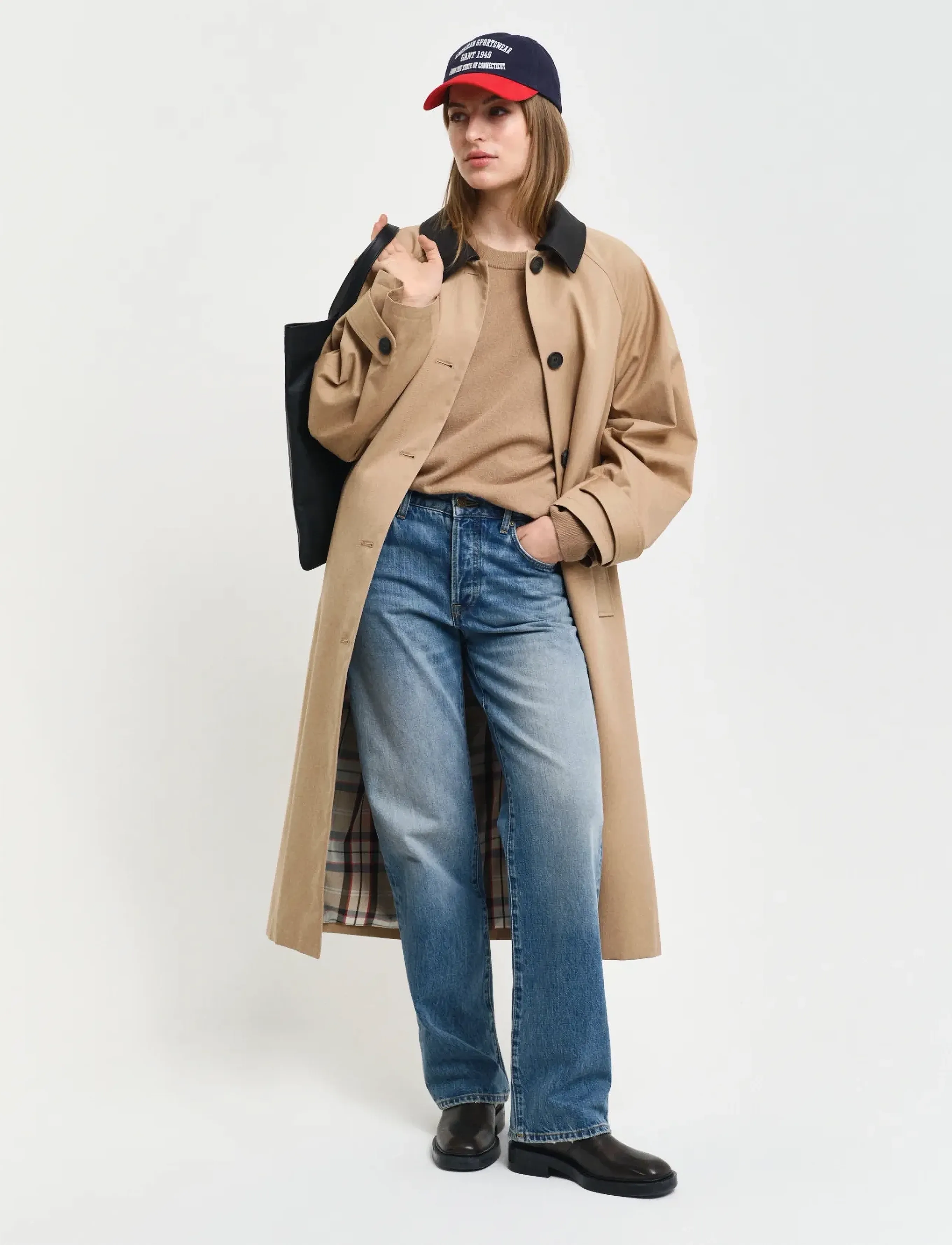 Gant - SUPERFINE LAMBSWOOL C-NECK - sviitrid - caramel beige - 5