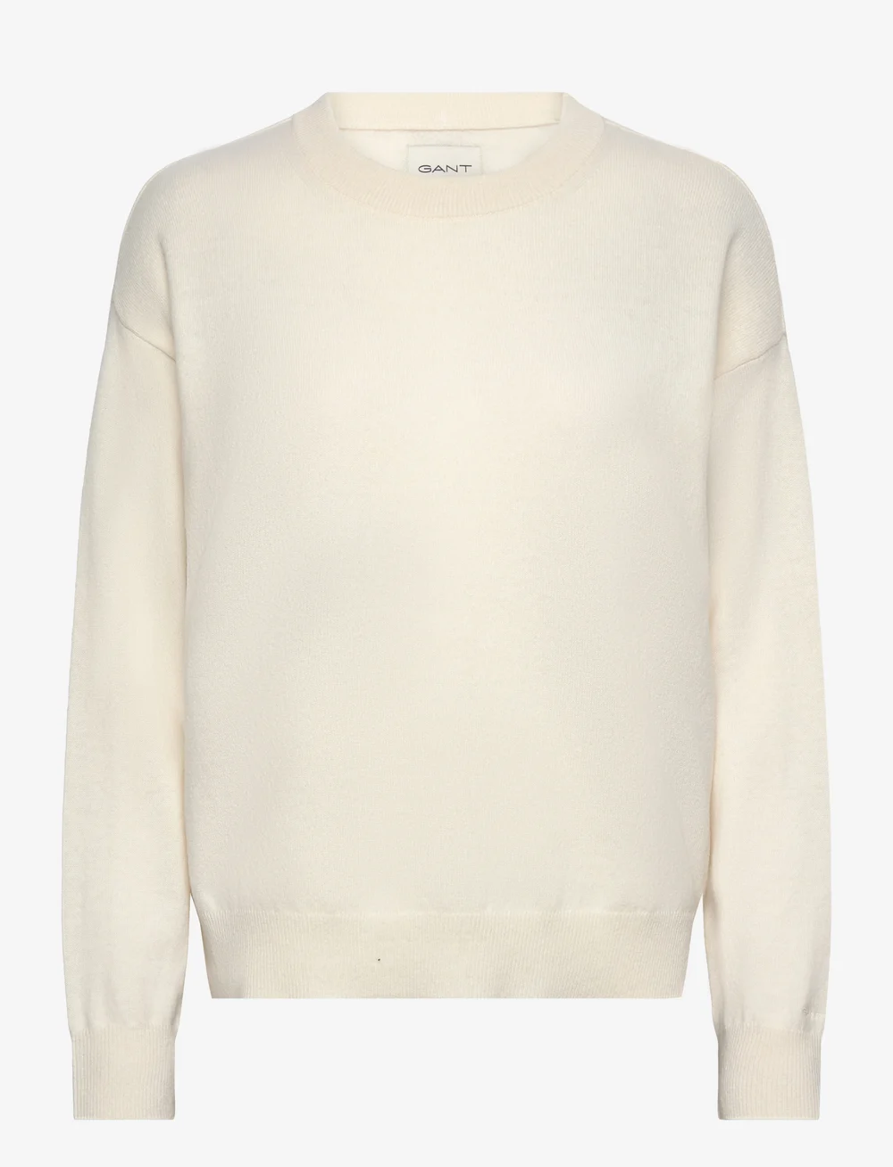 GANT - SUPERFINE LAMBSWOOL C-NECK - striktrøjer - cream - 0