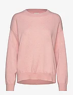 D1. SUPERFINE LAMBSWOOL C-NECK - FADED PINK