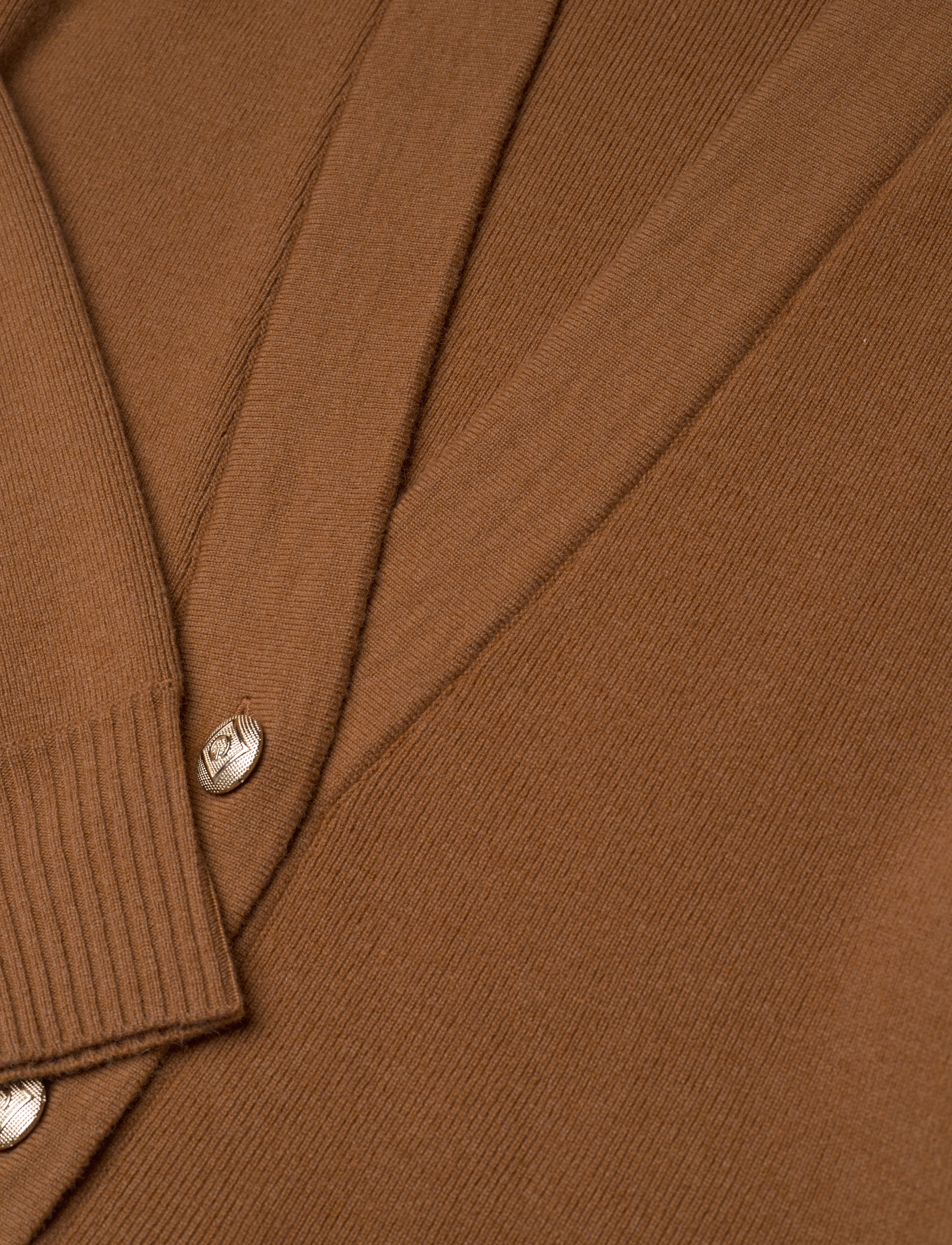 GANT - D1. SOLID OVERSIZED CARDIGAN - roasted walnut - 2