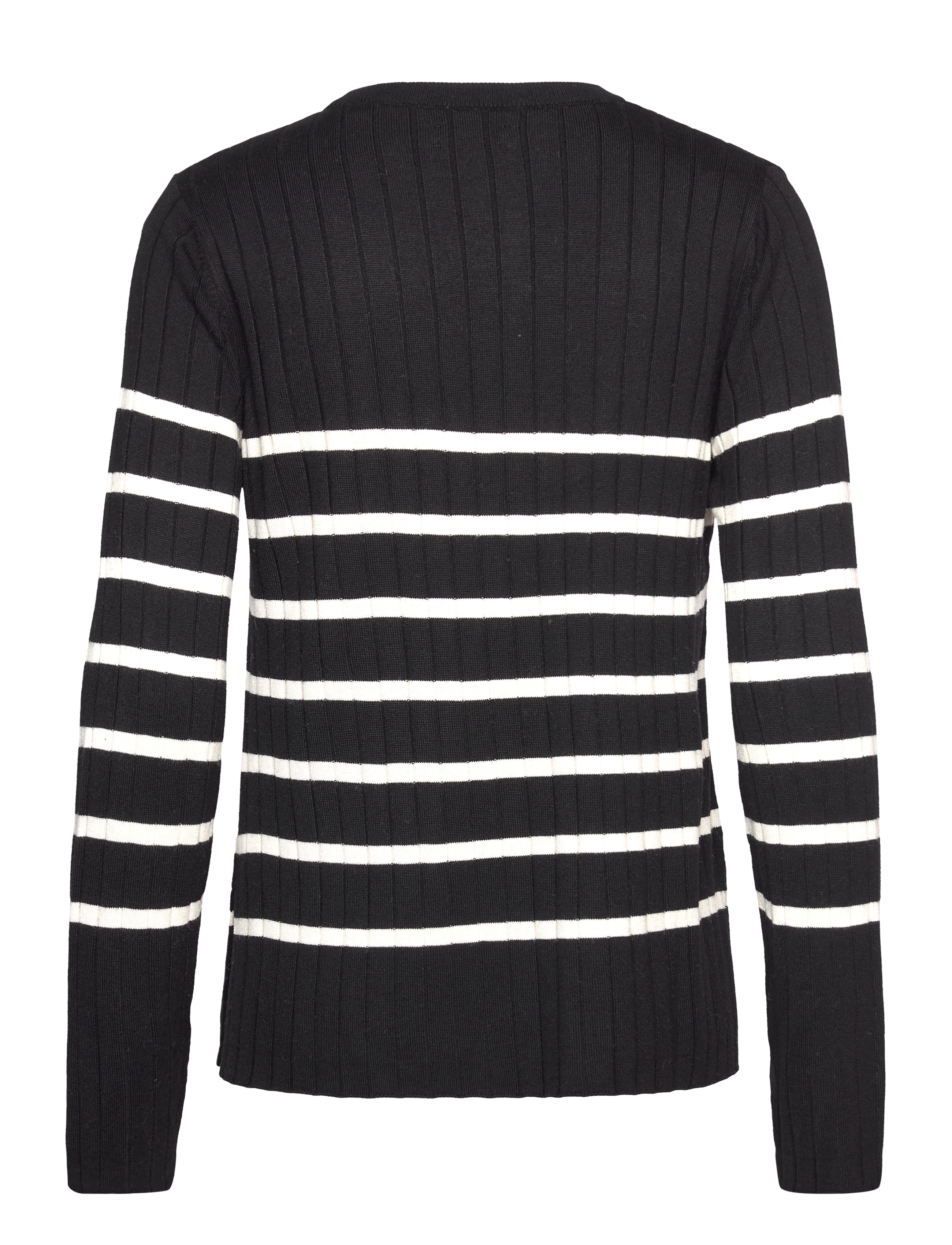 GANT - D2. BRETON RIB KNIT C-NECK - ebony black - 1