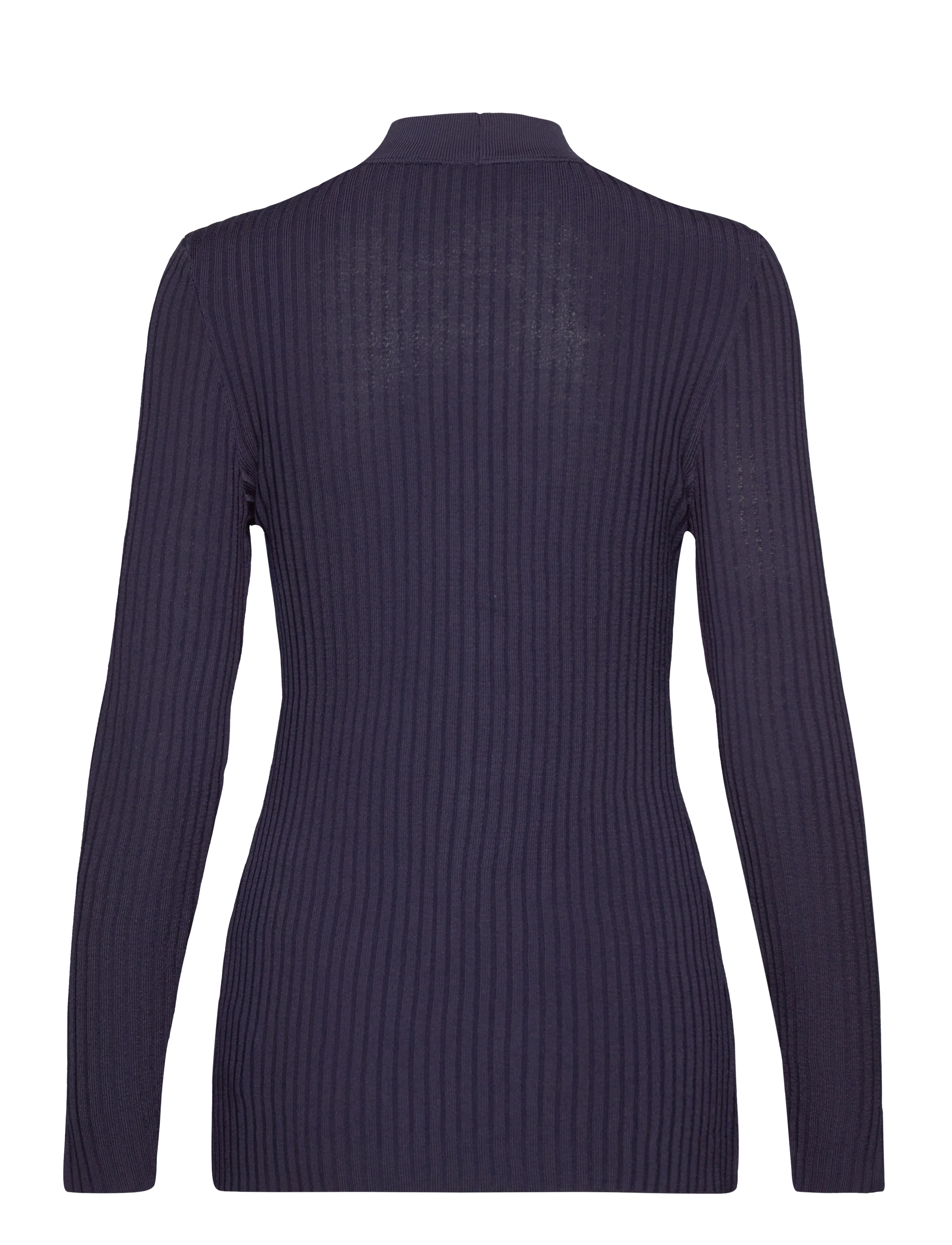 GANT - RIB V-NECK LS TOP - evening blue - 1