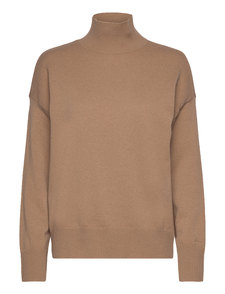 Gant - SUPERFINE LAMBSWOOL STAND COLLAR - rollkragenpullover - caramel beige - 0