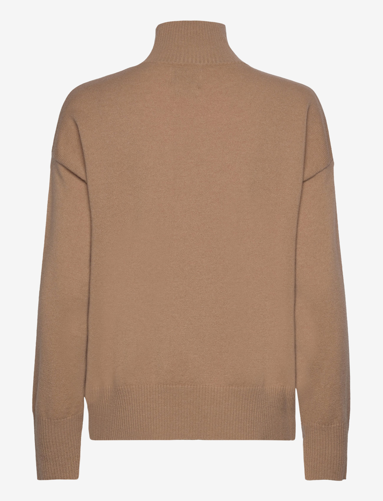 Gant - SUPERFINE LAMBSWOOL STAND COLLAR - turtlenecks - caramel beige - 1