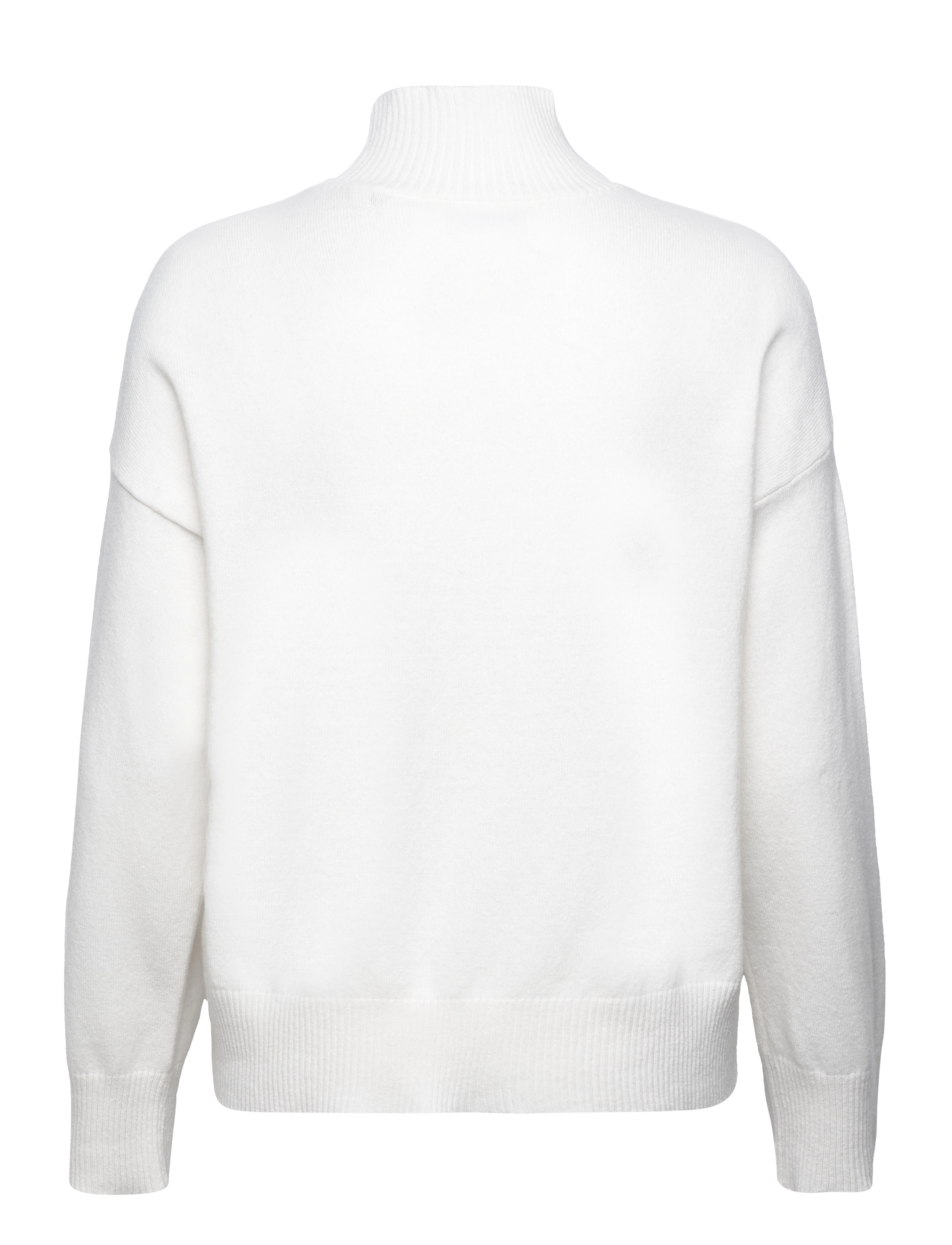 Gant - SUPERFINE LAMBSWOOL STAND COLLAR - rullekraver - cream - 1