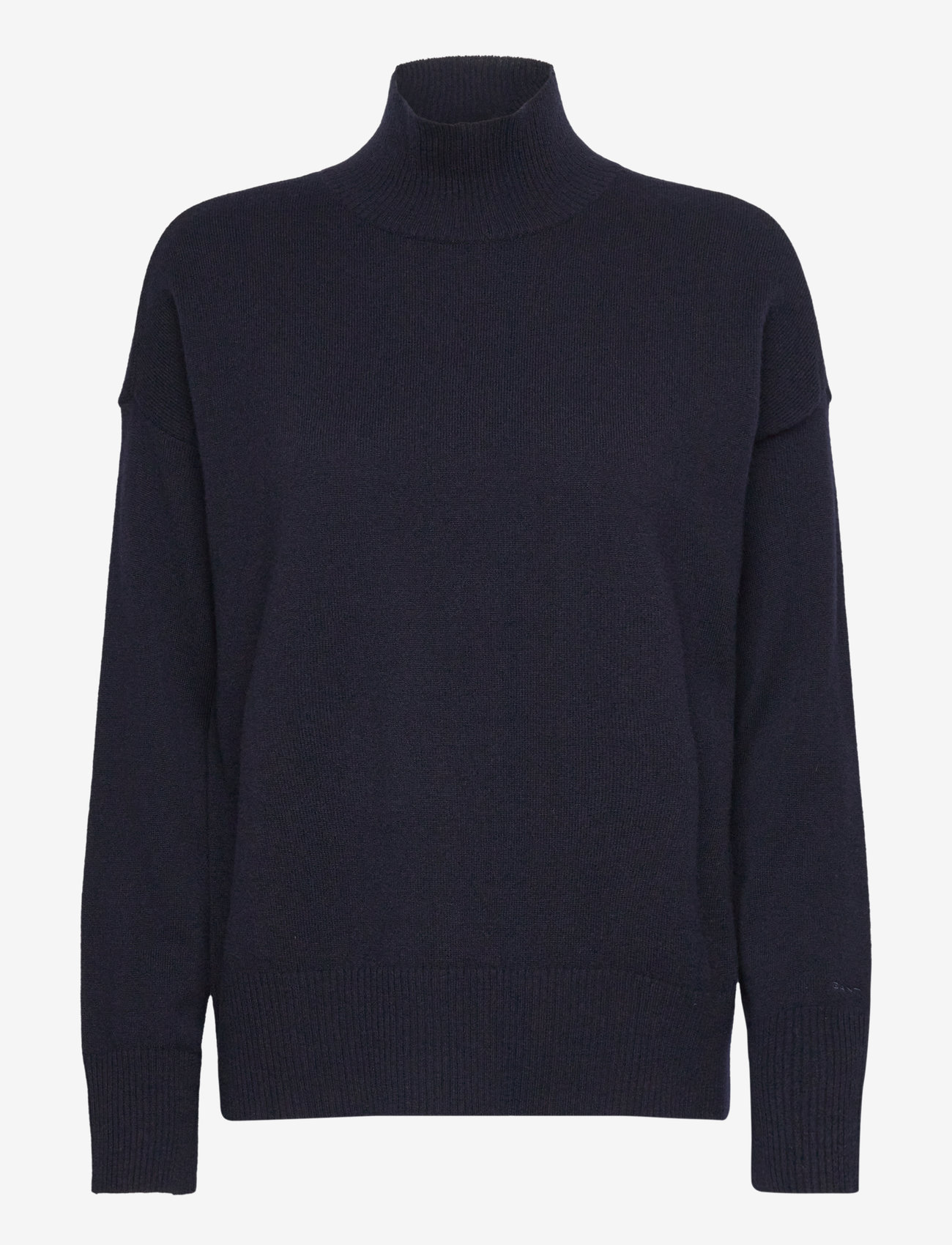 GANT - SUPERFINE LAMBSWOOL STAND COLLAR - kõrge kaelusega kudumid - evening blue - 1