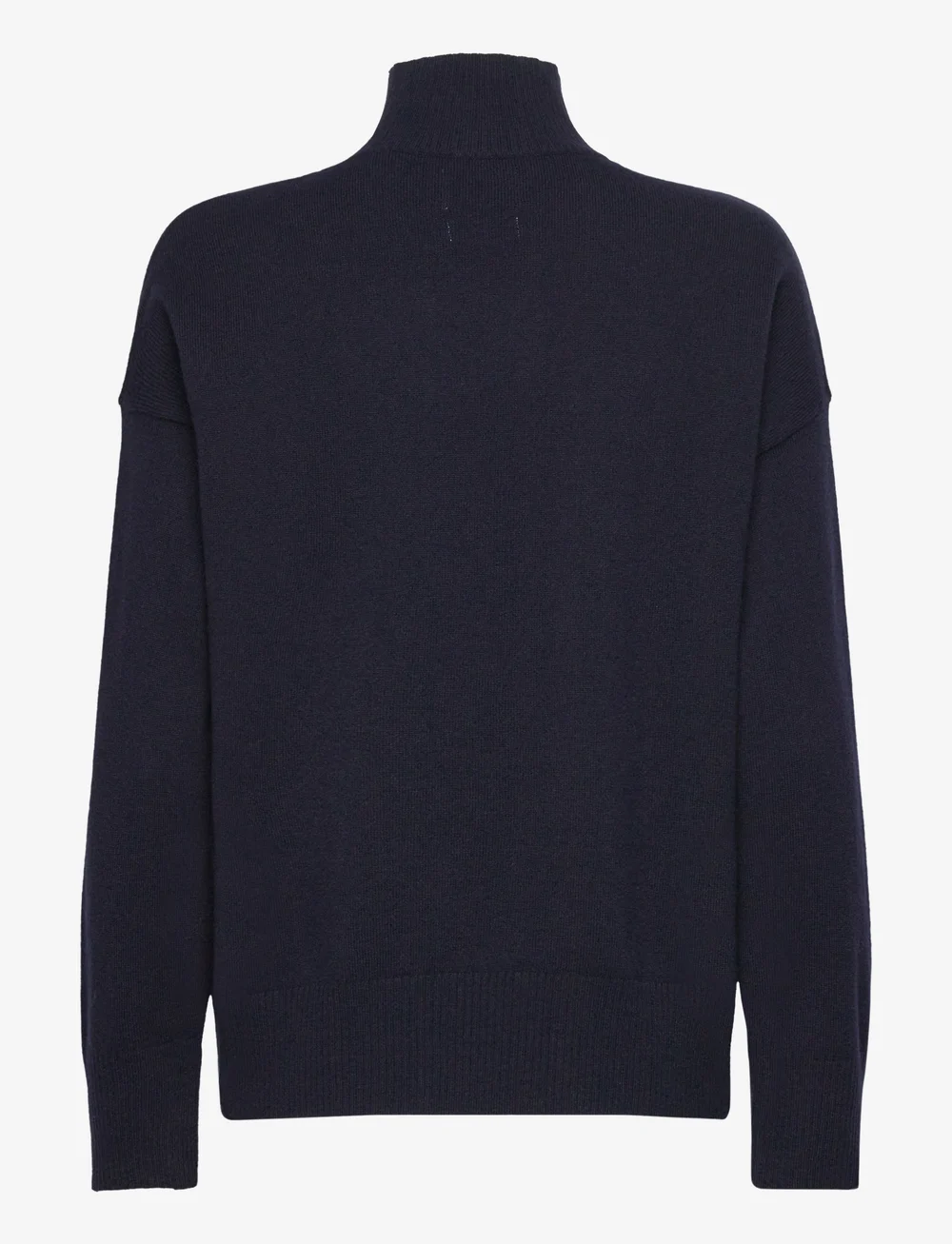 GANT - SUPERFINE LAMBSWOOL STAND COLLAR - rullekraver - evening blue - 2