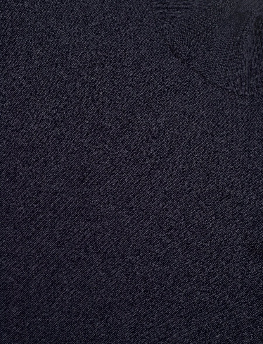 Gant - SUPERFINE LAMBSWOOL STAND COLLAR - džemperi ar augstu apkakli - evening blue - 5