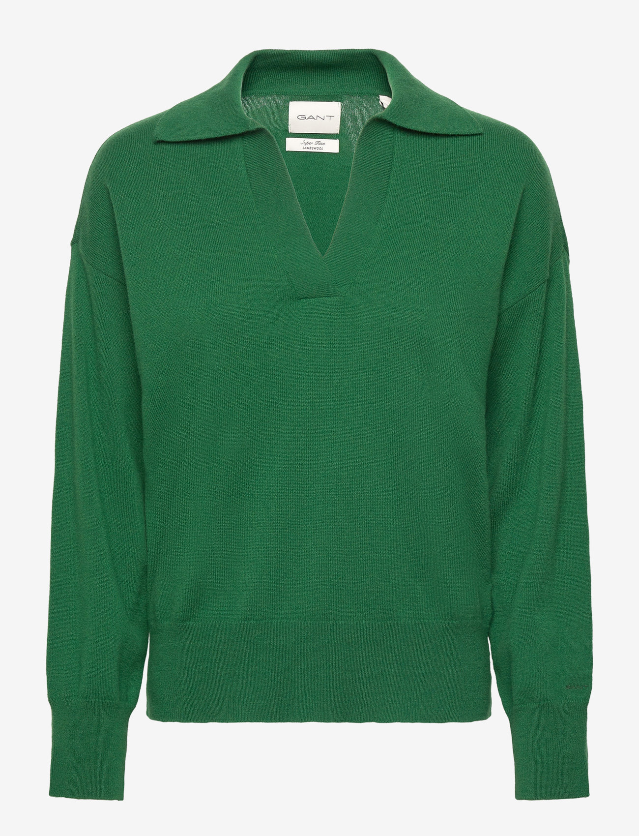 GANT - SUPERFINE LAMBSWOOL RUGGER - lavish green - 0