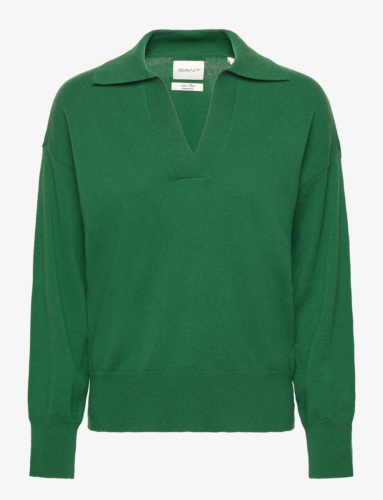 GANT - SUPERFINE LAMBSWOOL RUGGER - swetry - lavish green - 0
