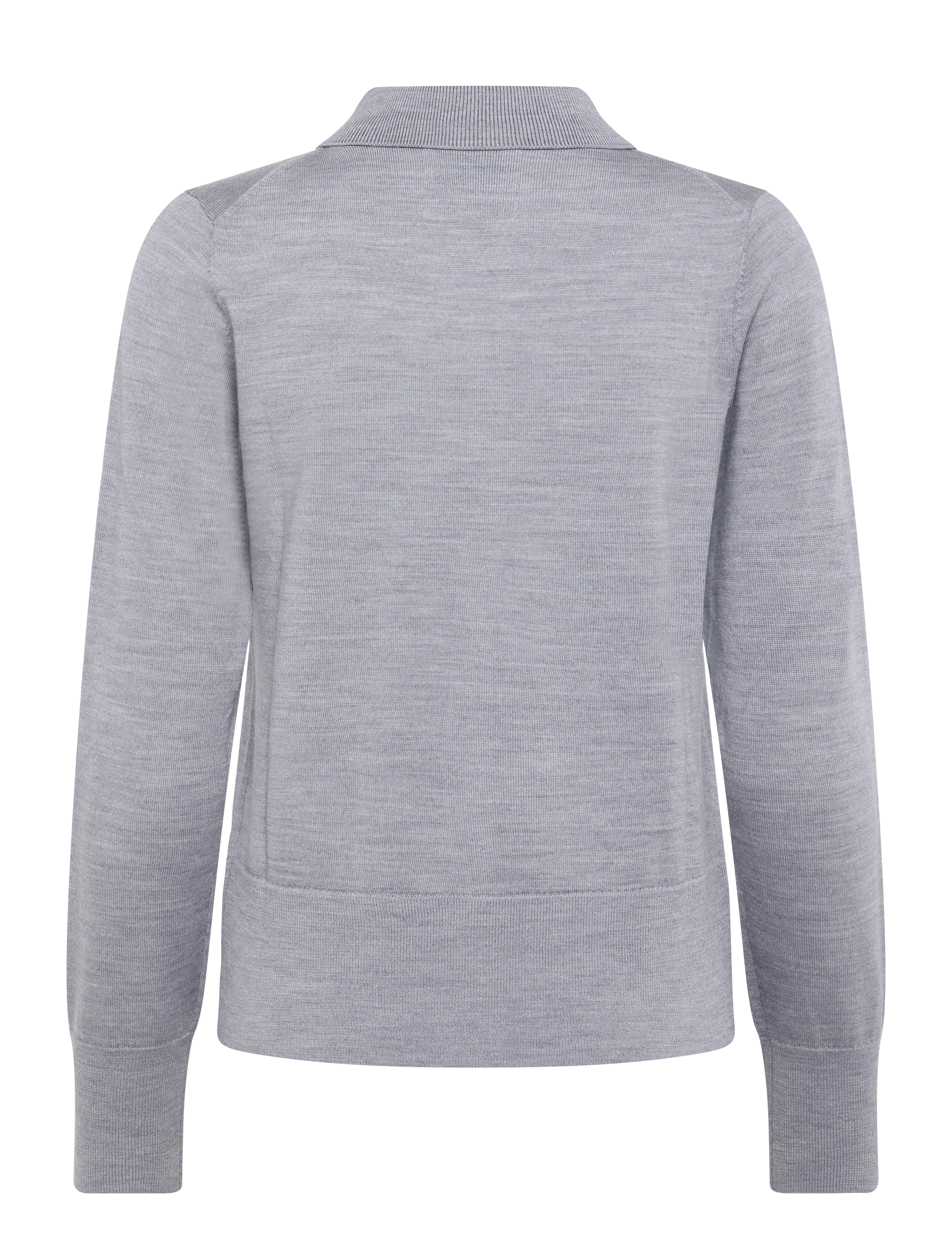 Gant - EXTRAFINE MERINO CARDIGAN - grey melange - 1