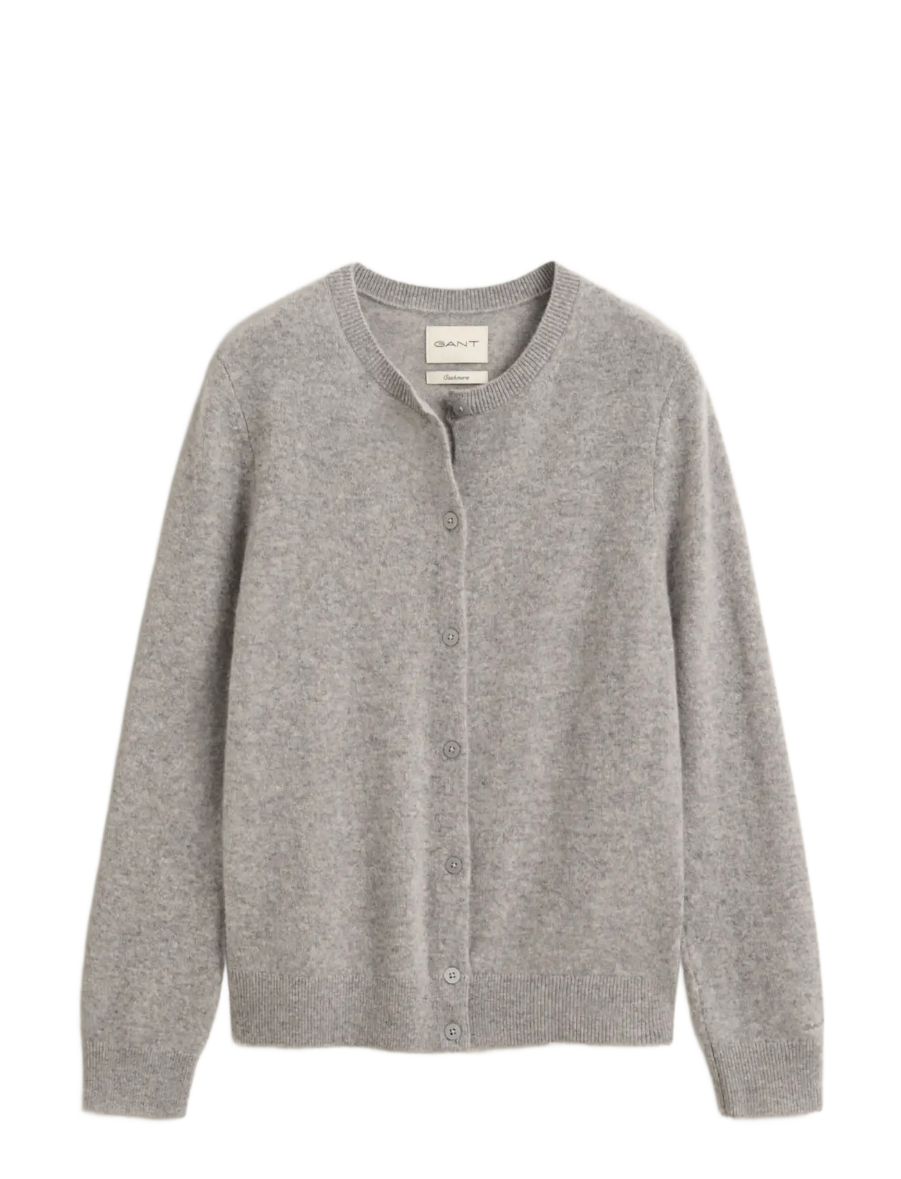 Gant CASHMERE C-NECK CARDIGAN - Kardiganid - GREY MELANGE / grey