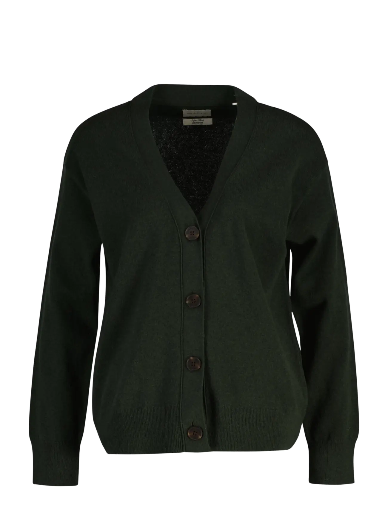 Gant SUPERFINE LAMBSWOOL CARDIGAN - Koftor - MOSSY GREEN / green