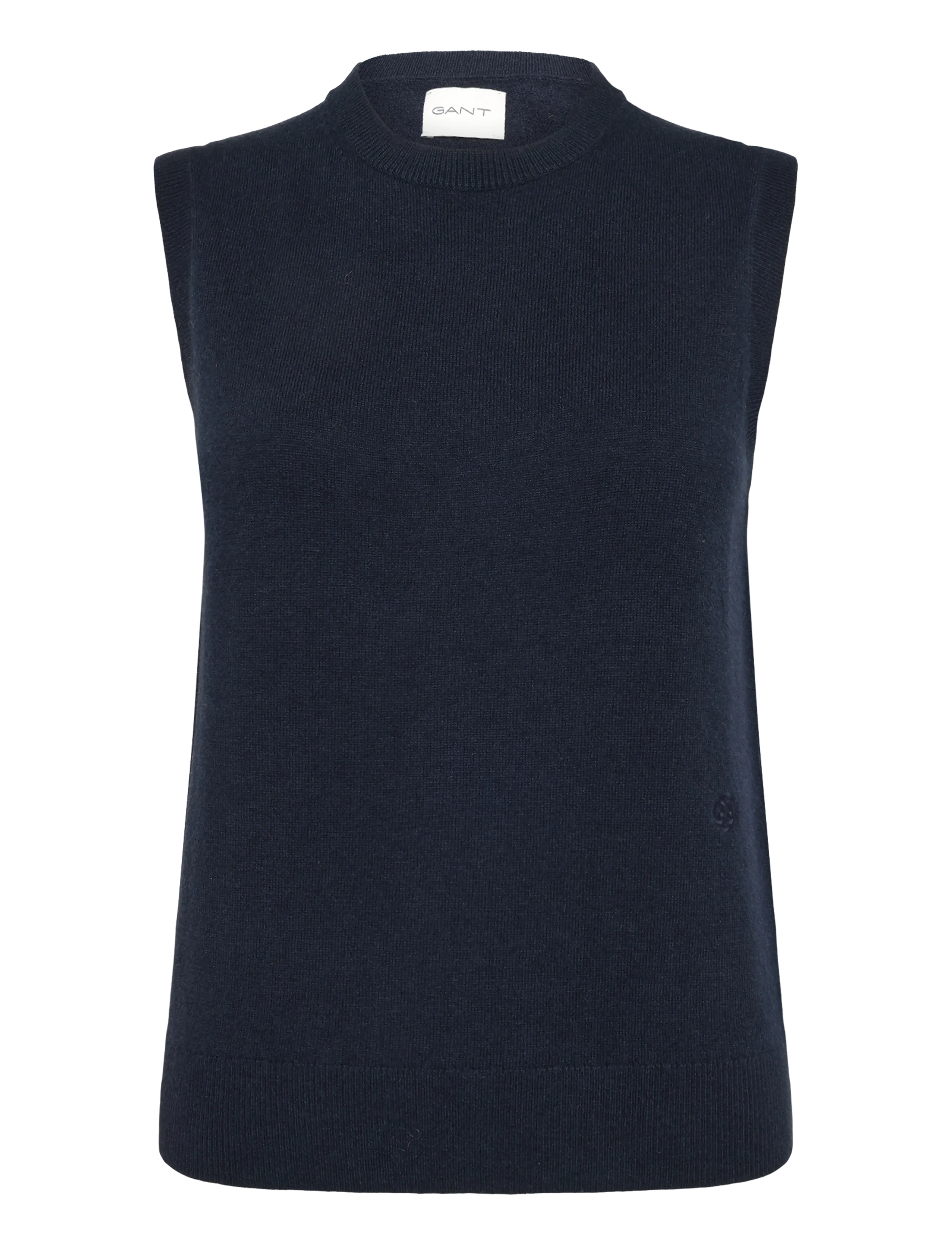 Gant WOOL KNITTED VEST - Västar - EVENING BLUE / navy