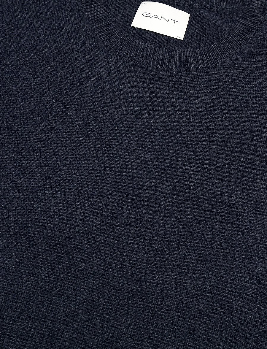 Gant - WOOL KNITTED VEST - kootud vestid - evening blue - 4