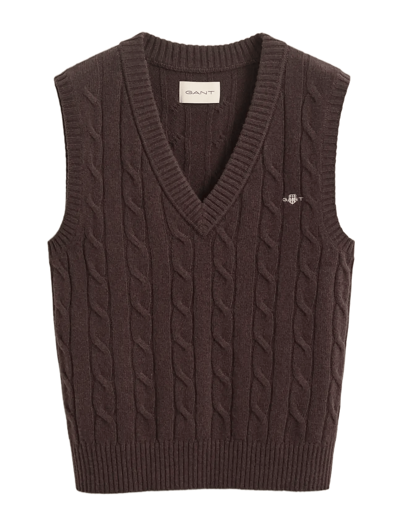 Gant - Lambswool Cable Knit Vest