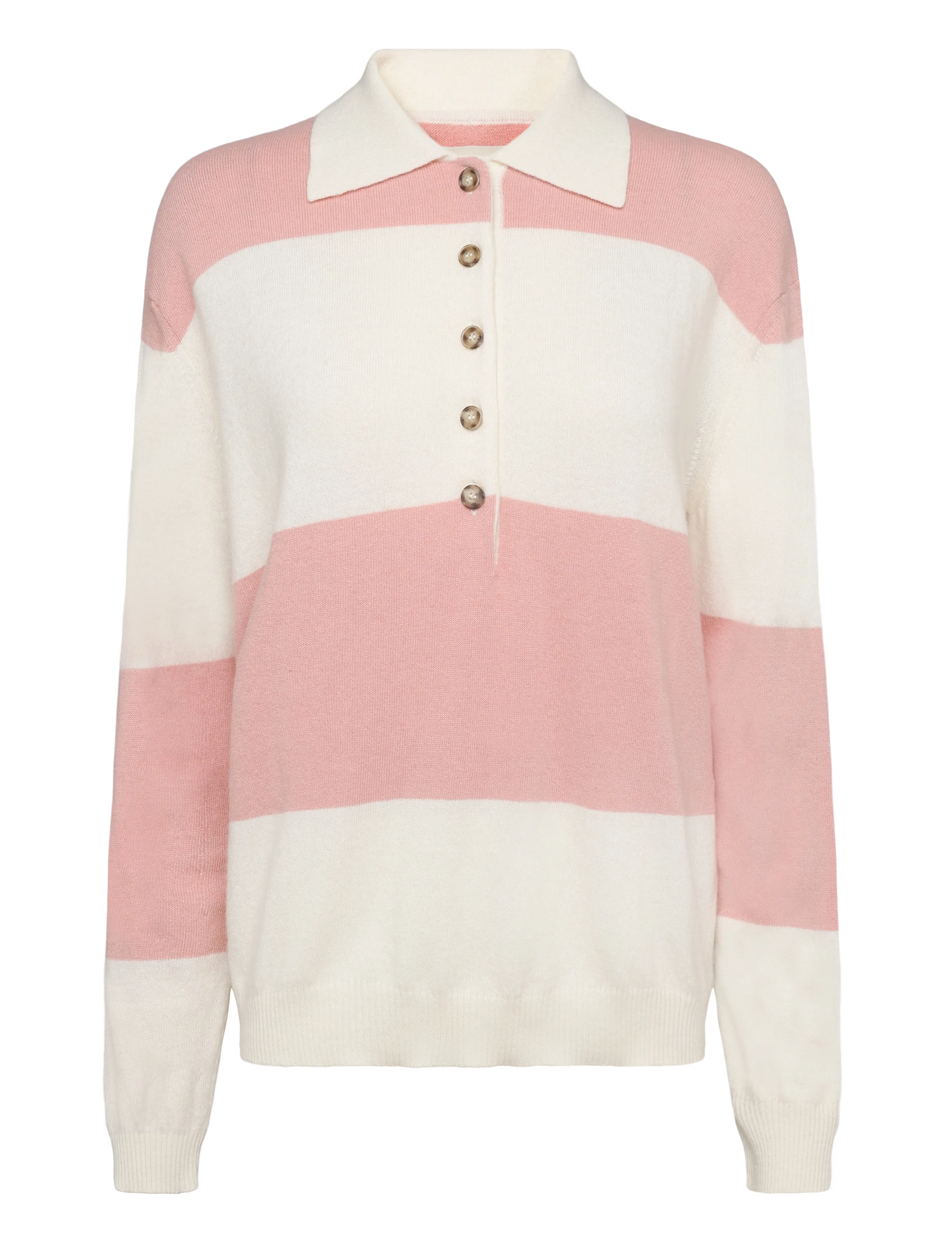 Gant BARSTRIPE KNIT RUGGER - Džemprid - CREAM / cream