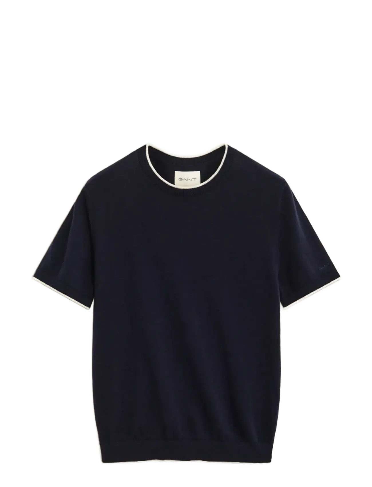 Gant SEASONAL CREW SS - T-shirts & Toppar - EVENING BLUE / navy