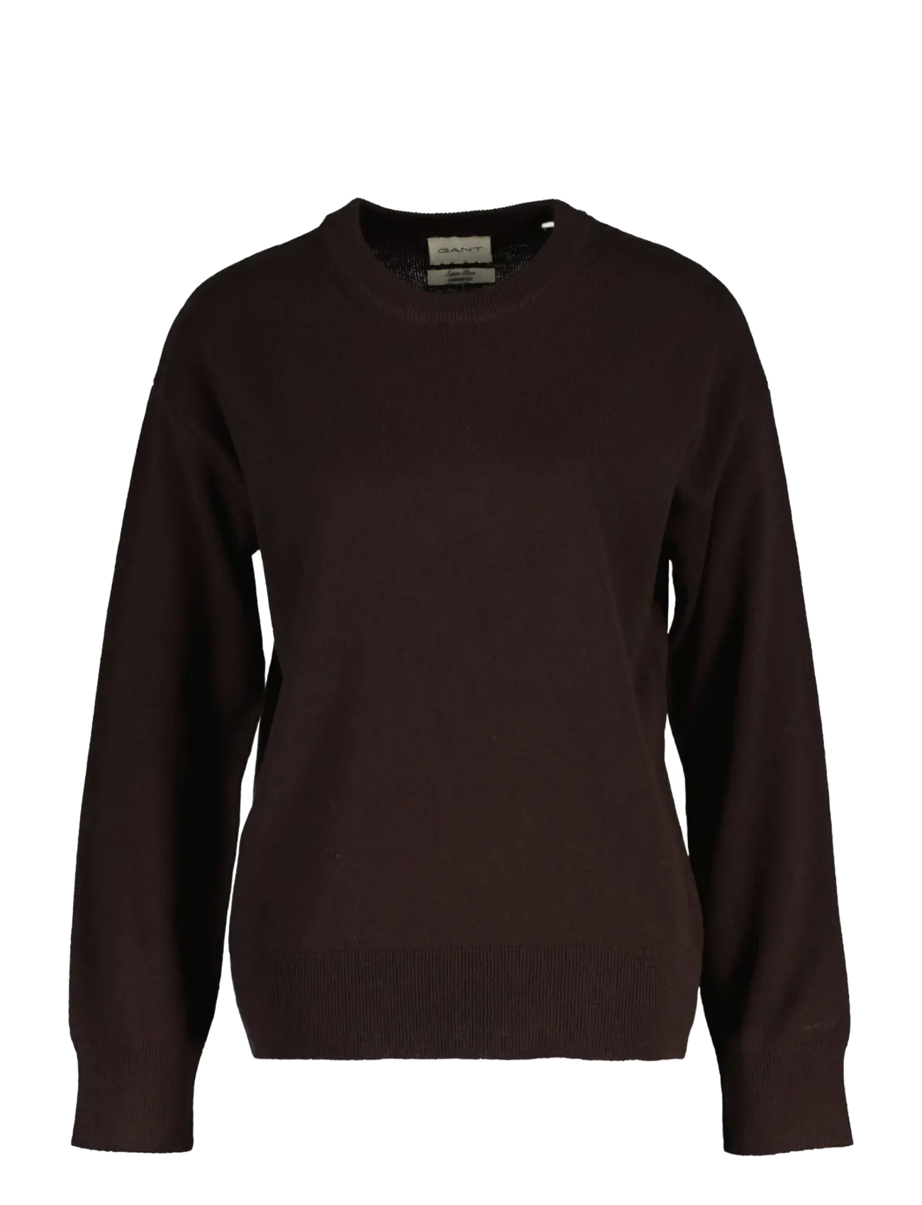 Gant SUPERFINE LAMBSWOOL C-NECK - Jumpers - DEEP BROWN / brown