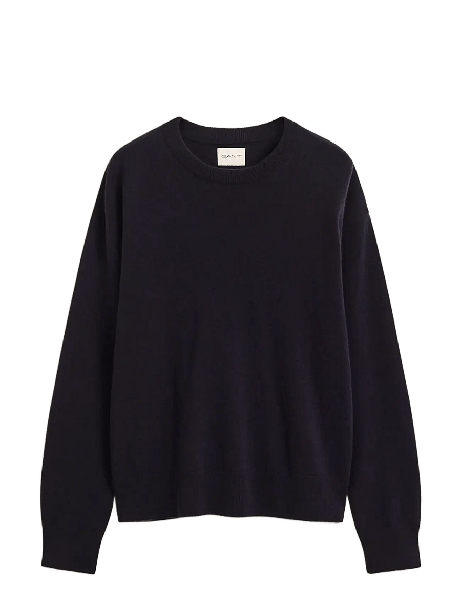 Gant - SUPERFINE LAMBSWOOL C-NECK - kampsunid - evening blue - 1