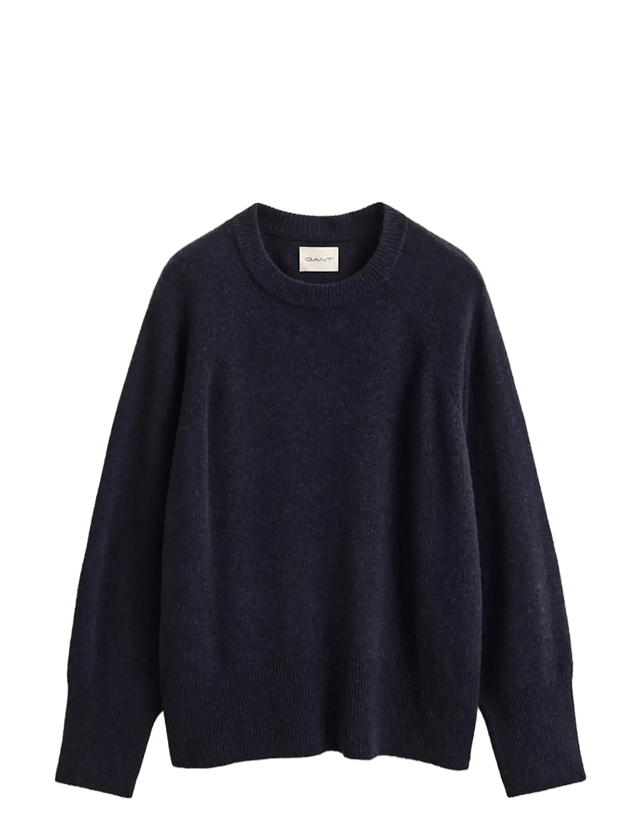 Gant - WOOL CASHMERE C-NECK - kashmir - evening blue - 1