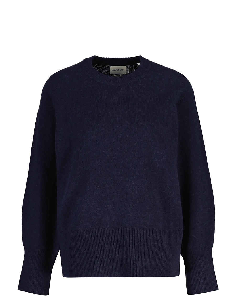 Gant - WOOL CASHMERE C-NECK - kashmir - evening blue - 1