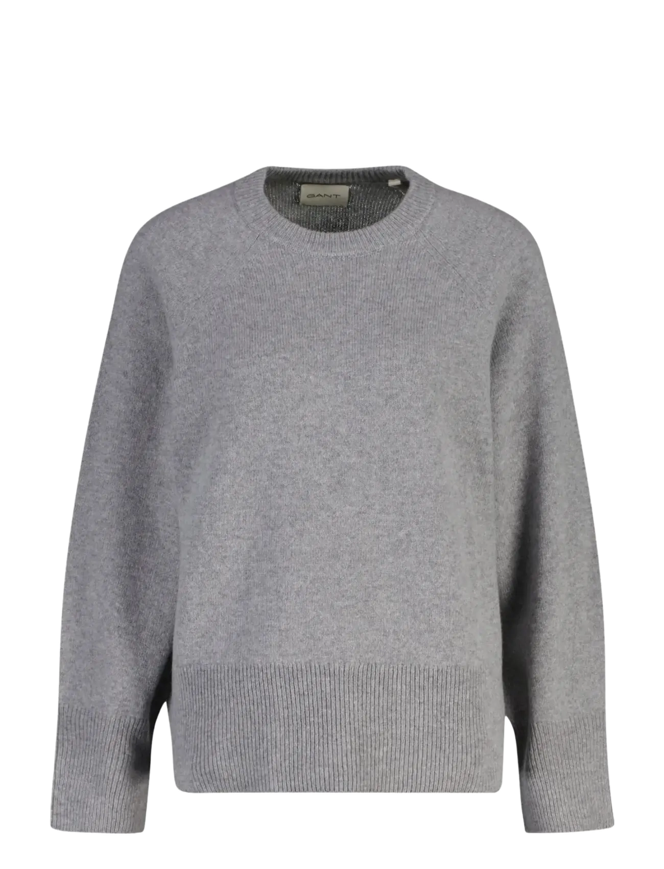Gant WOOL CASHMERE C-NECK - Trøjer - GREY MELANGE / grey