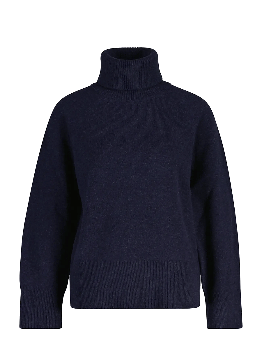 Gant - WOOL CASHMERE TURTLENECK - cashmere - evening blue - 1