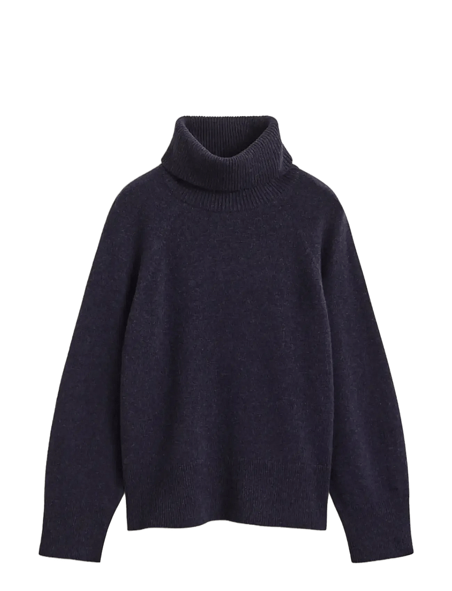 Gant - WOOL CASHMERE TURTLENECK - cashmere - evening blue - 1