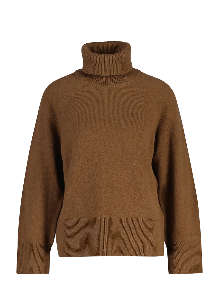 Gant - WOOL CASHMERE TURTLENECK - kaschmir - warm khaki - 1