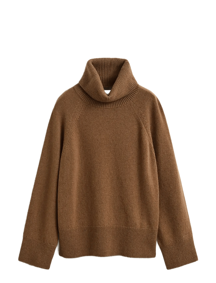 Gant - WOOL CASHMERE TURTLENECK - kašmyras - warm khaki - 1