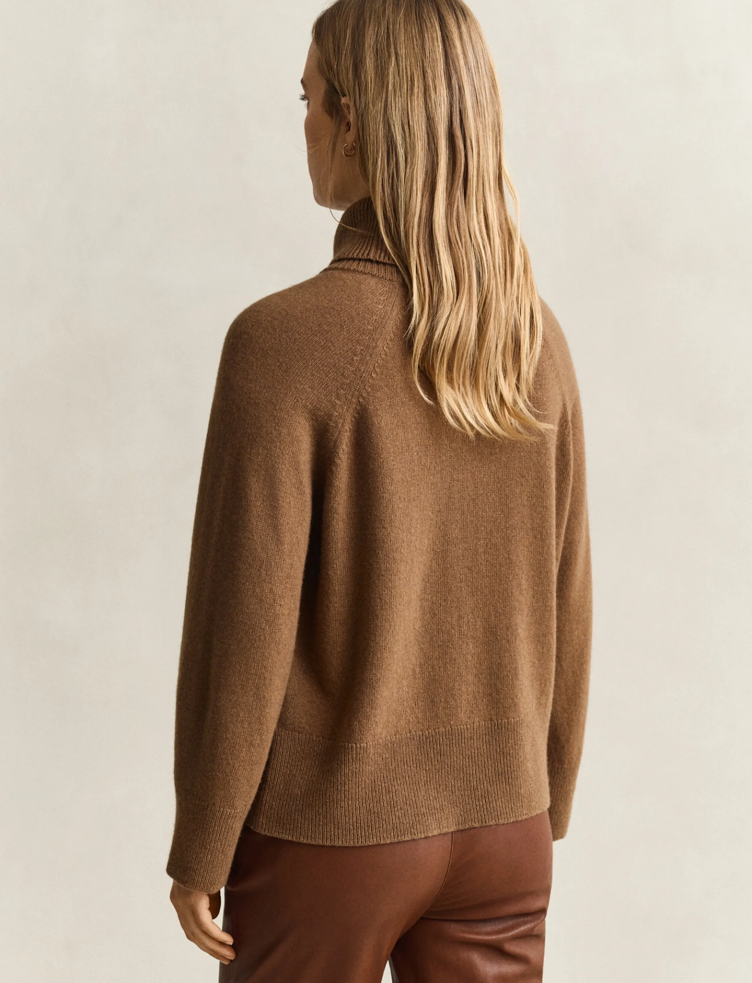Gant - WOOL CASHMERE TURTLENECK - kaschmir - warm khaki - 2
